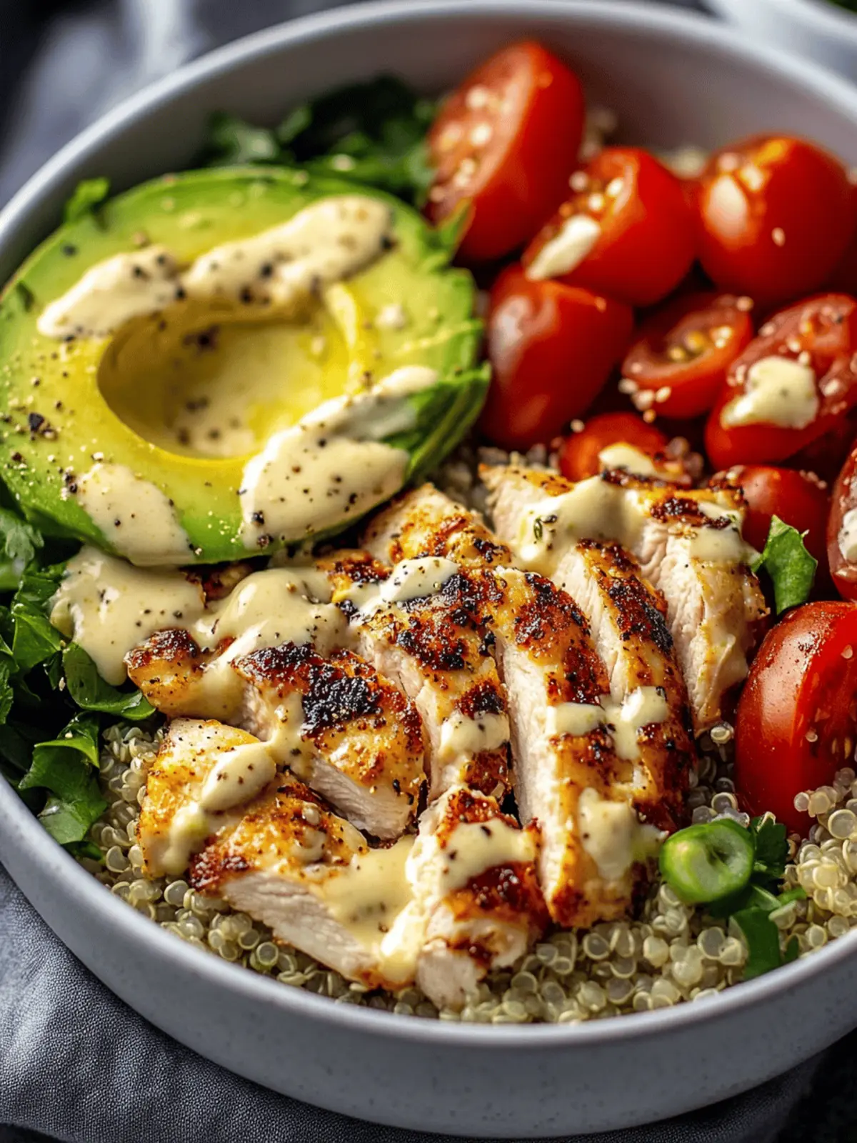 Creamy Avocado Chicken Quinoa Bowl for Delicious Meal Prep 4 Creamy Avocado Chicken Quinoa Bowl