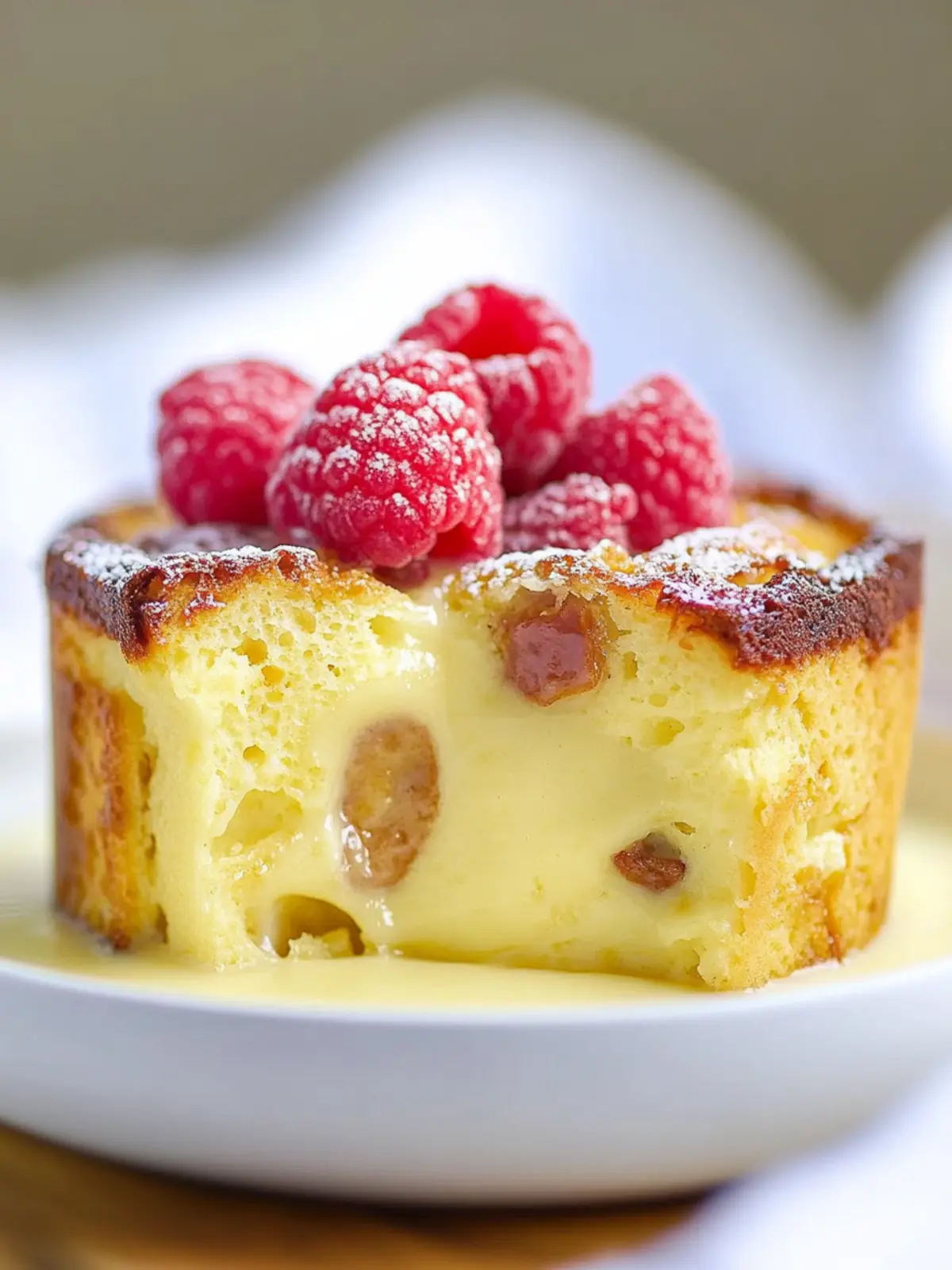 Delicious Custard Bread Pudding with Vanilla Sauce Recipe 3 Custard Bread Pudding with Vanilla Sauce