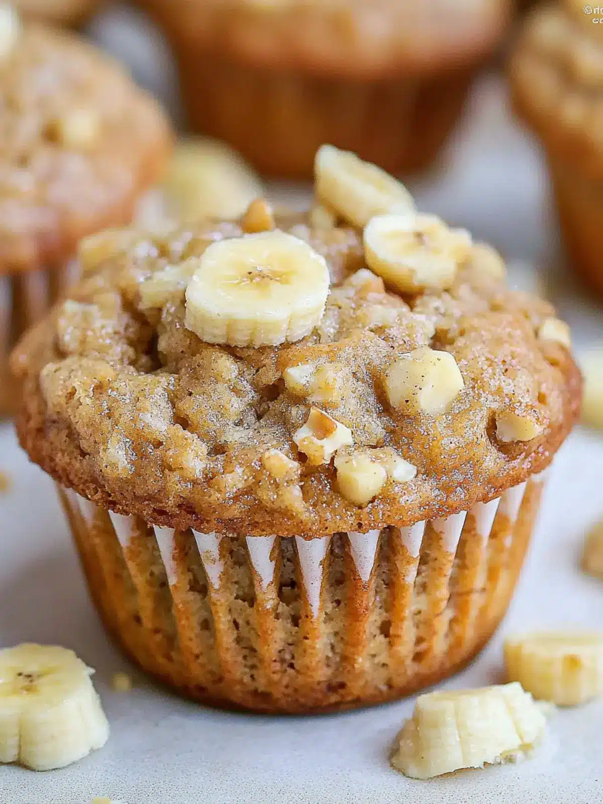 Deliciously Moist Banana Nut Muffins for a Quick Treat 4 Banana Nut Muffins
