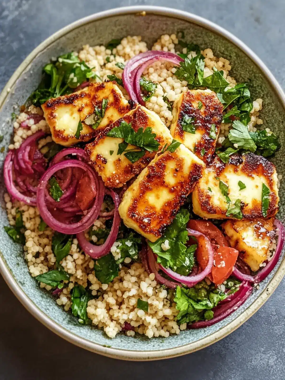 Spicy Hot Honey Halloumi & Couscous Salad You ll Crave Daily 4 Spicy Hot Honey Halloumi & Couscous Salad