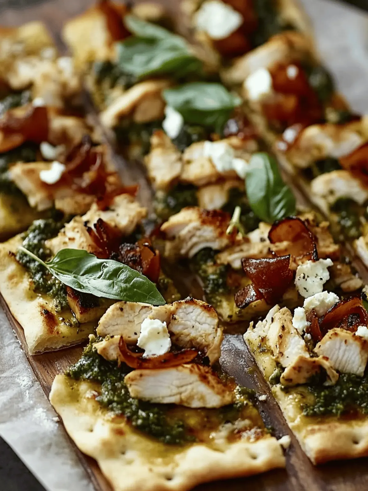 Pesto Chicken Flatbread: A Quick, Flavor-Packed Dinner Delight 4 Pesto Chicken Flatbread