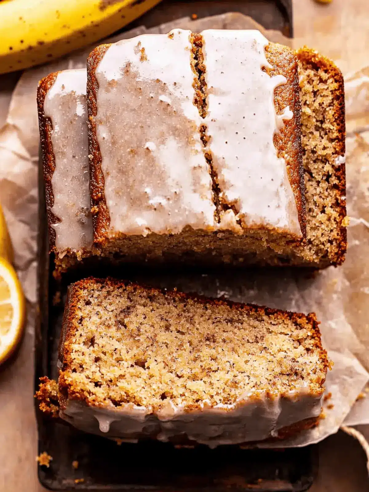 Ultra Moist Brown Butter Banana Bread with Glaze You'll Love 4 Ultra Moist Brown Butter Banana Bread with Glaze