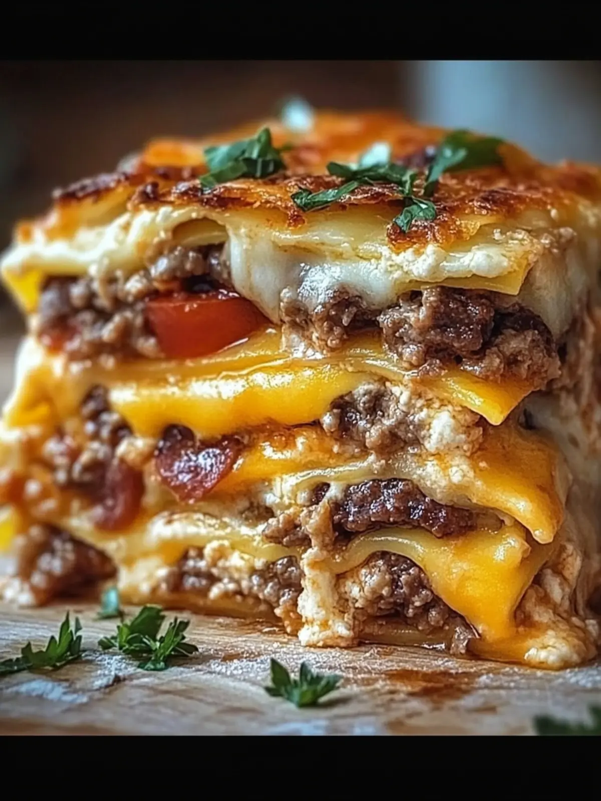 Lasagna Meets Cheeseburger: The Ultimate Comfort Food Mashup 4 Lasagna Meets Cheeseburger