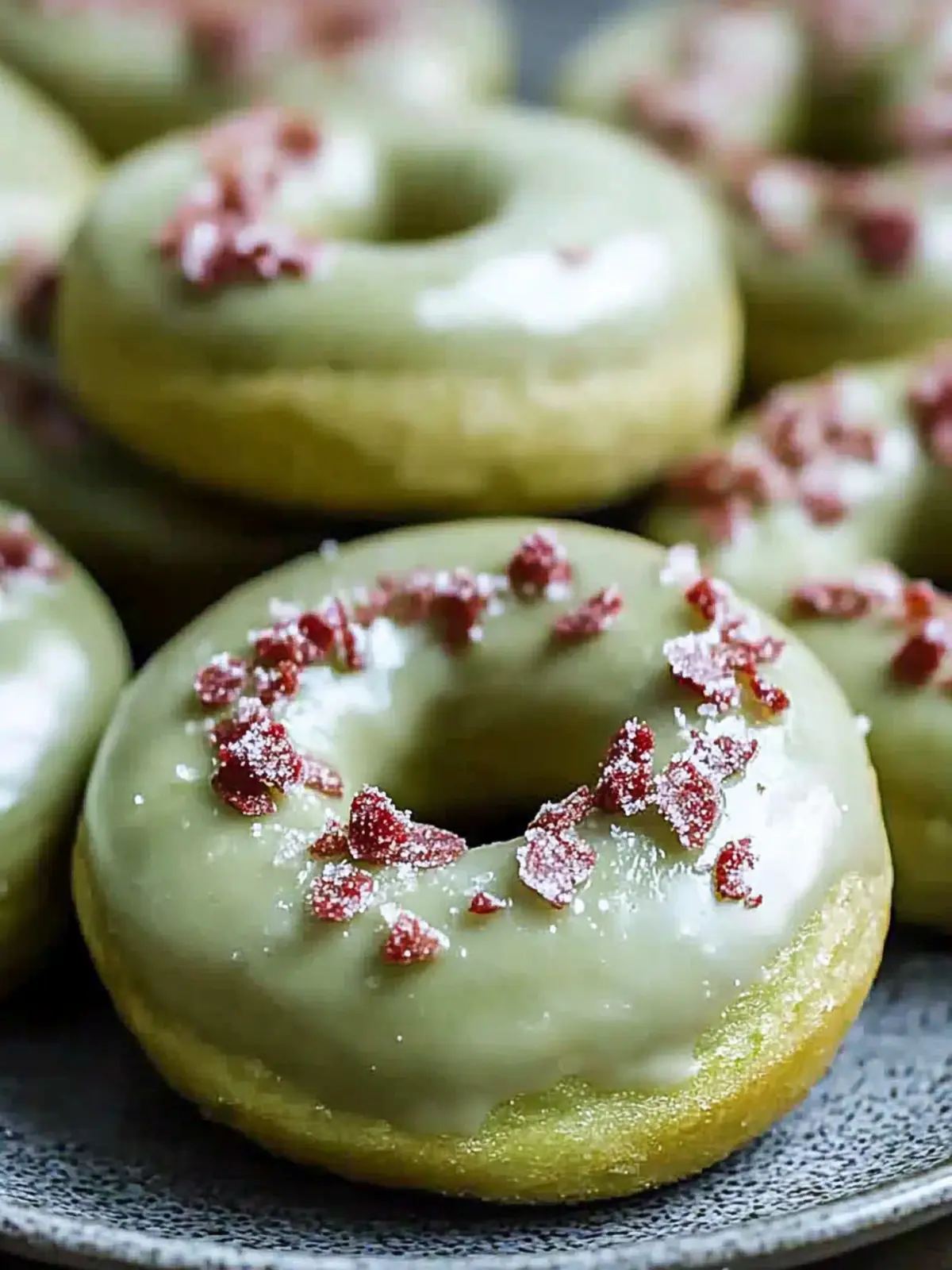 Baked Green Donuts: Fluffy Matcha Treats to Savor Today 2 Baked Green Donuts