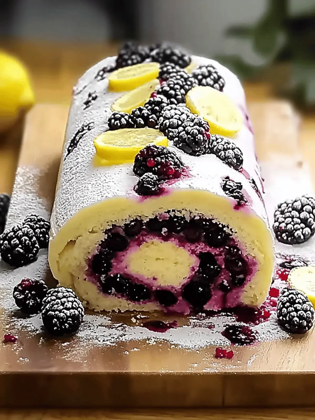 Lemon and Blackberry Cake Roll for a Refreshing Summer Treat 4 Lemon and Blackberry Cake Roll