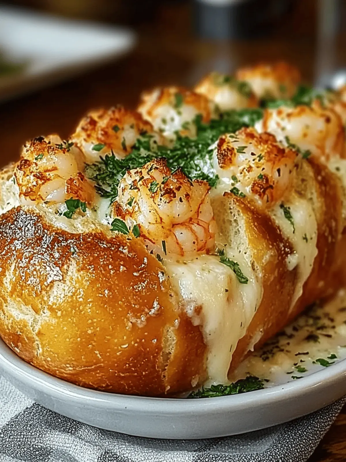 Crabby Shrimp-Stuffed Garlic Bread Bombs for Ultimate Comfort 3 Crabby Shrimp-Stuffed Garlic Bread Bombs