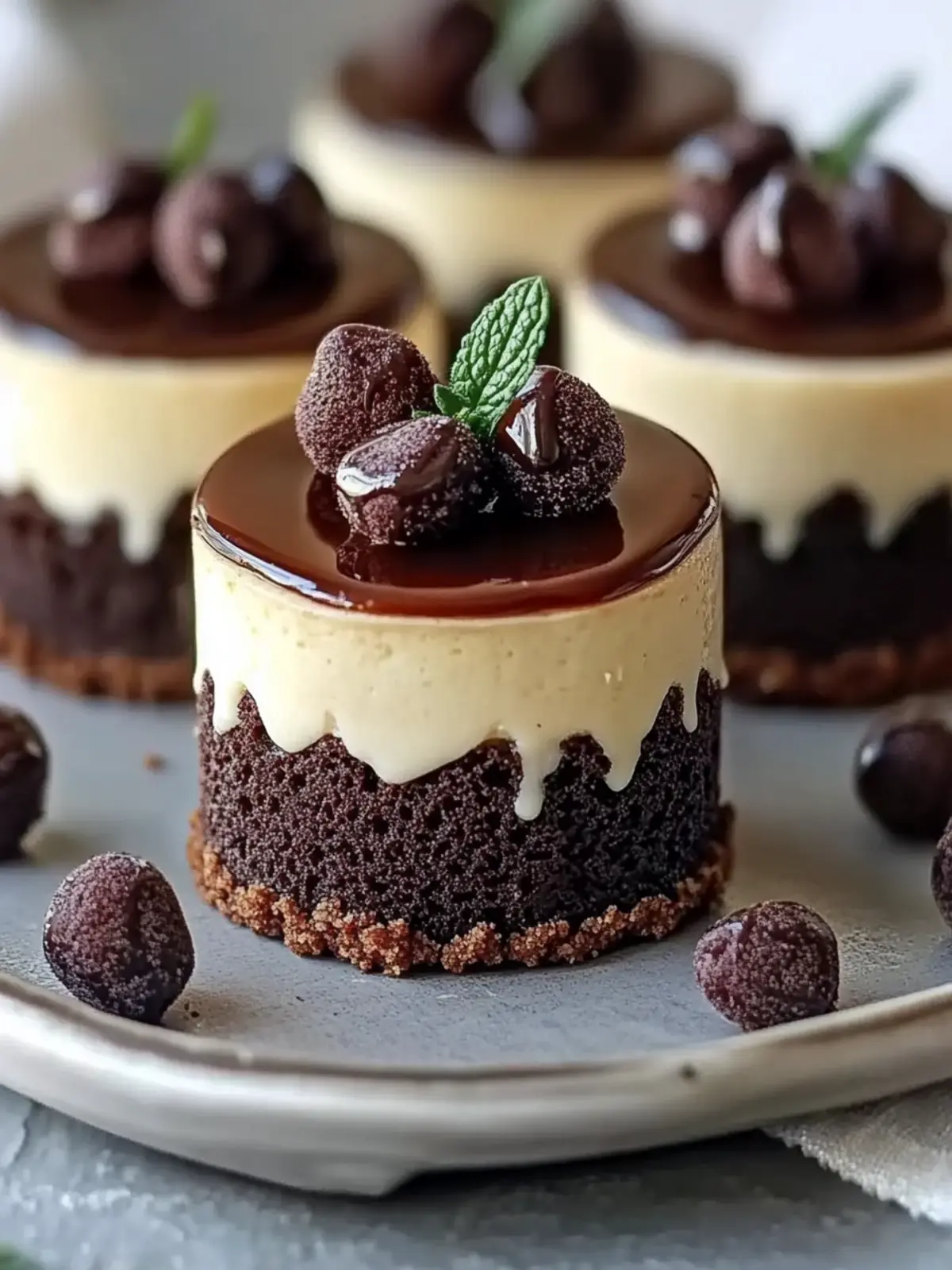 Decadent Brownie Bottom Mini Cheesecakes You ll Love 3 Brownie Bottom Mini Cheesecakes