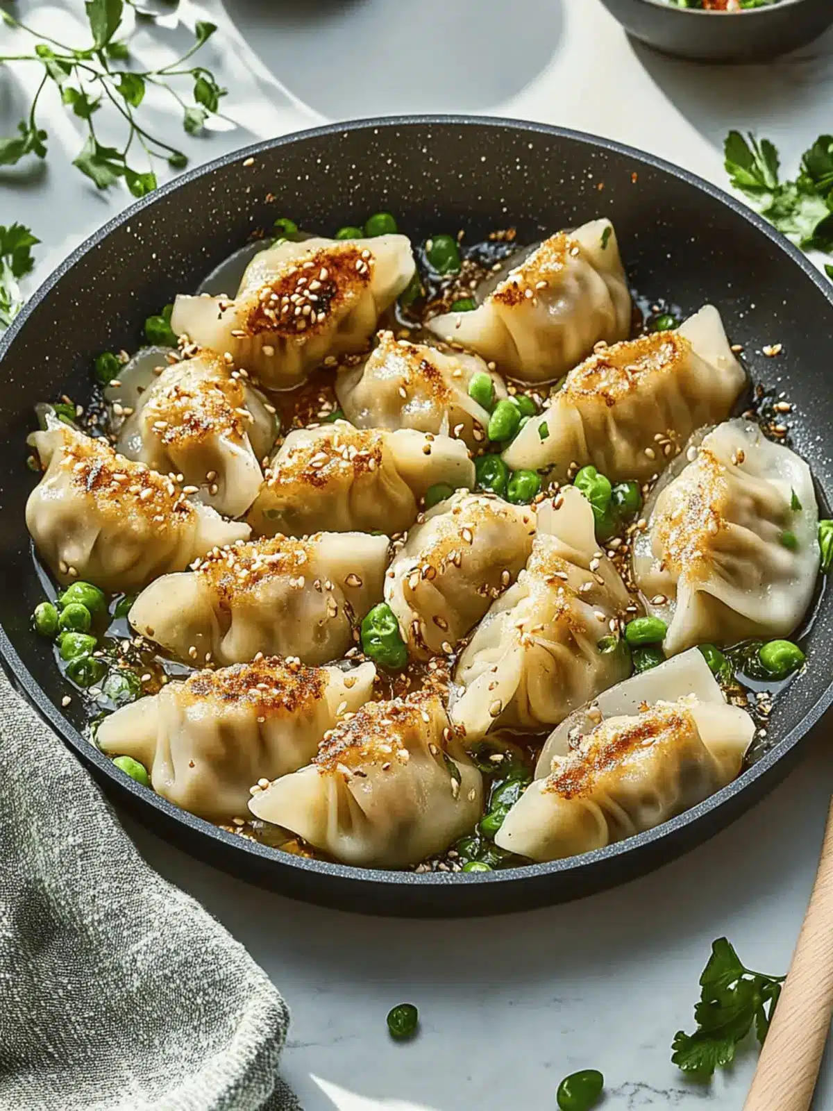 One Pan Dumpling Dinner: Quick & Delicious Weeknight Meal 4 One Pan Dumpling Dinner