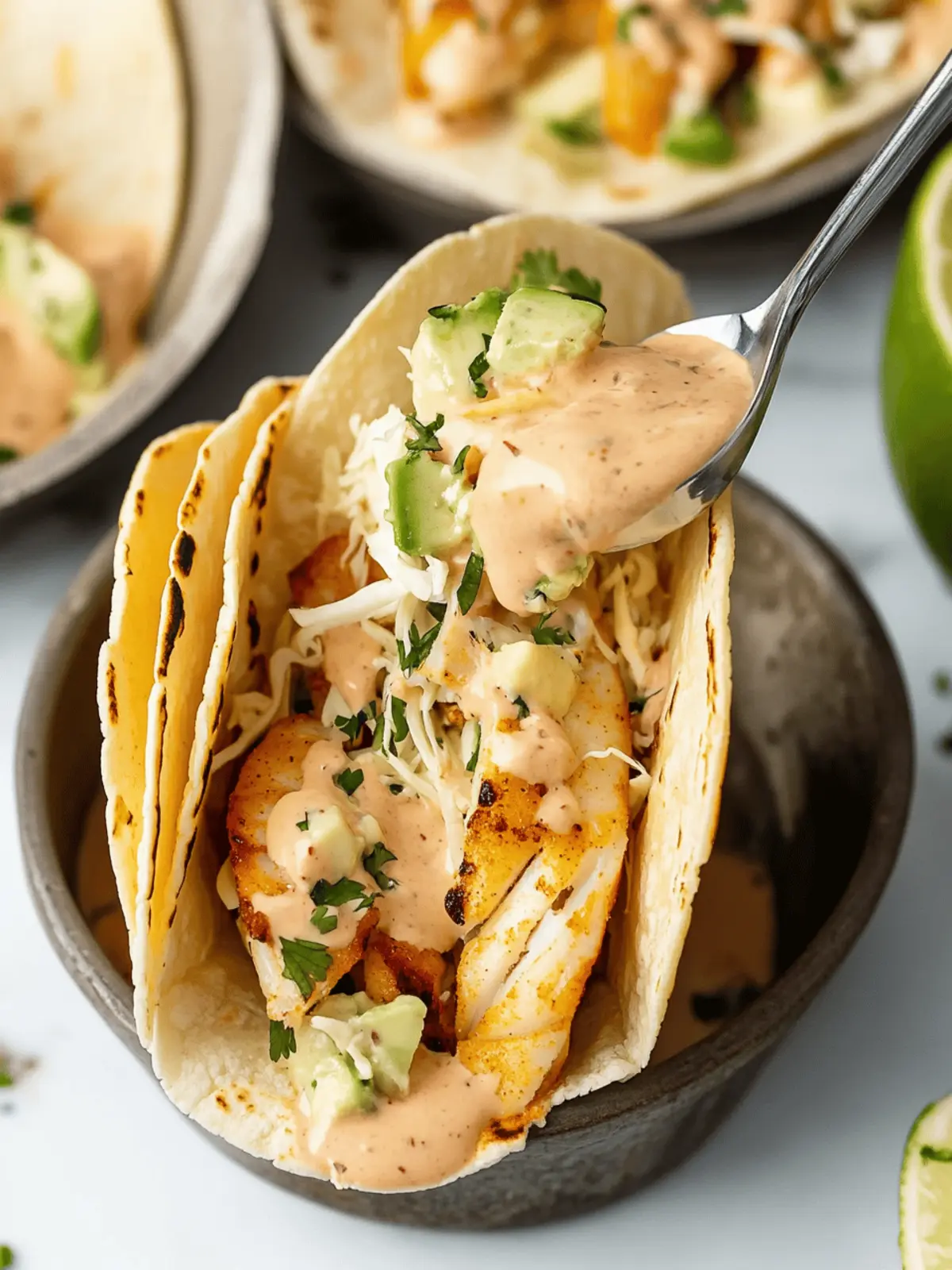 Delicious Fish Tacos with Creamy Sauce: A Family Favorite 4 Fish Tacos