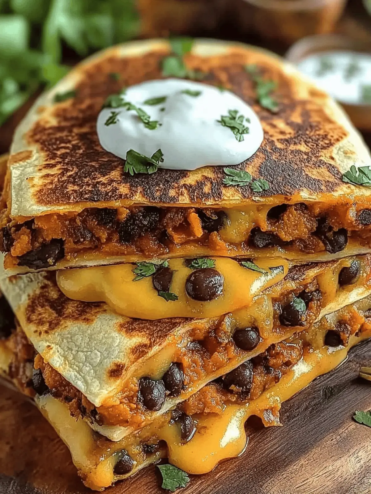 Savory Sweet Potato and Black Bean Quesadillas You ll Love 2 Savory Sweet Potato and Black Bean Quesadillas
