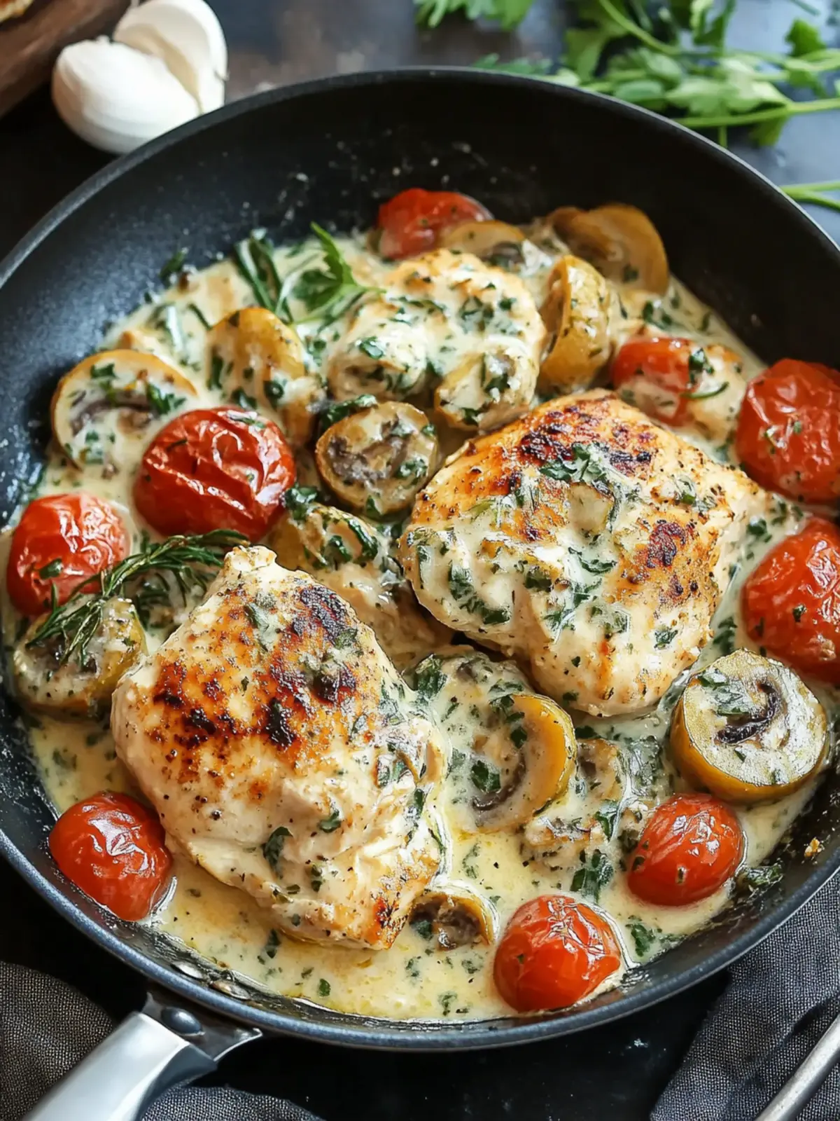 Creamy Mediterranean Chicken Skillet Recipe for Quick Comfort 2 Creamy Mediterranean Chicken Skillet Recipe