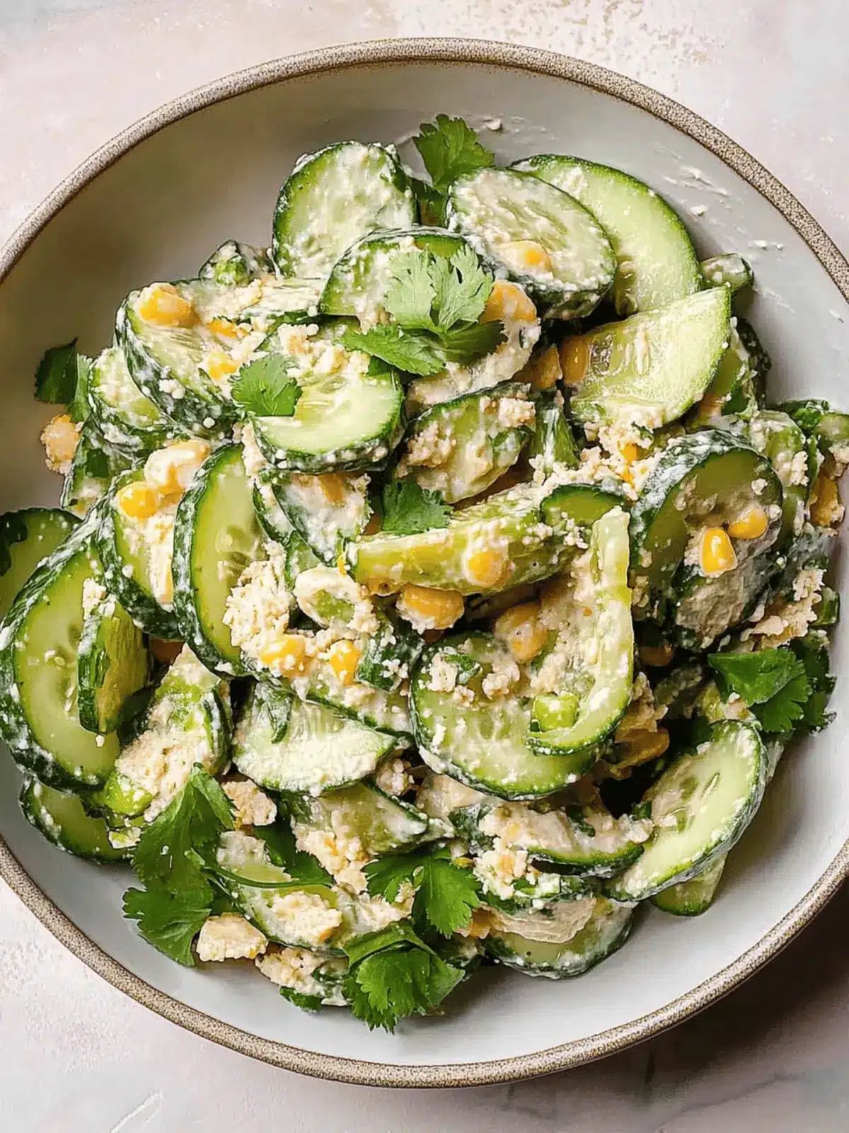 Delicious Mexican Cucumber Salad with Creamy Elote Twist 4 Mexican Cucumber Salad