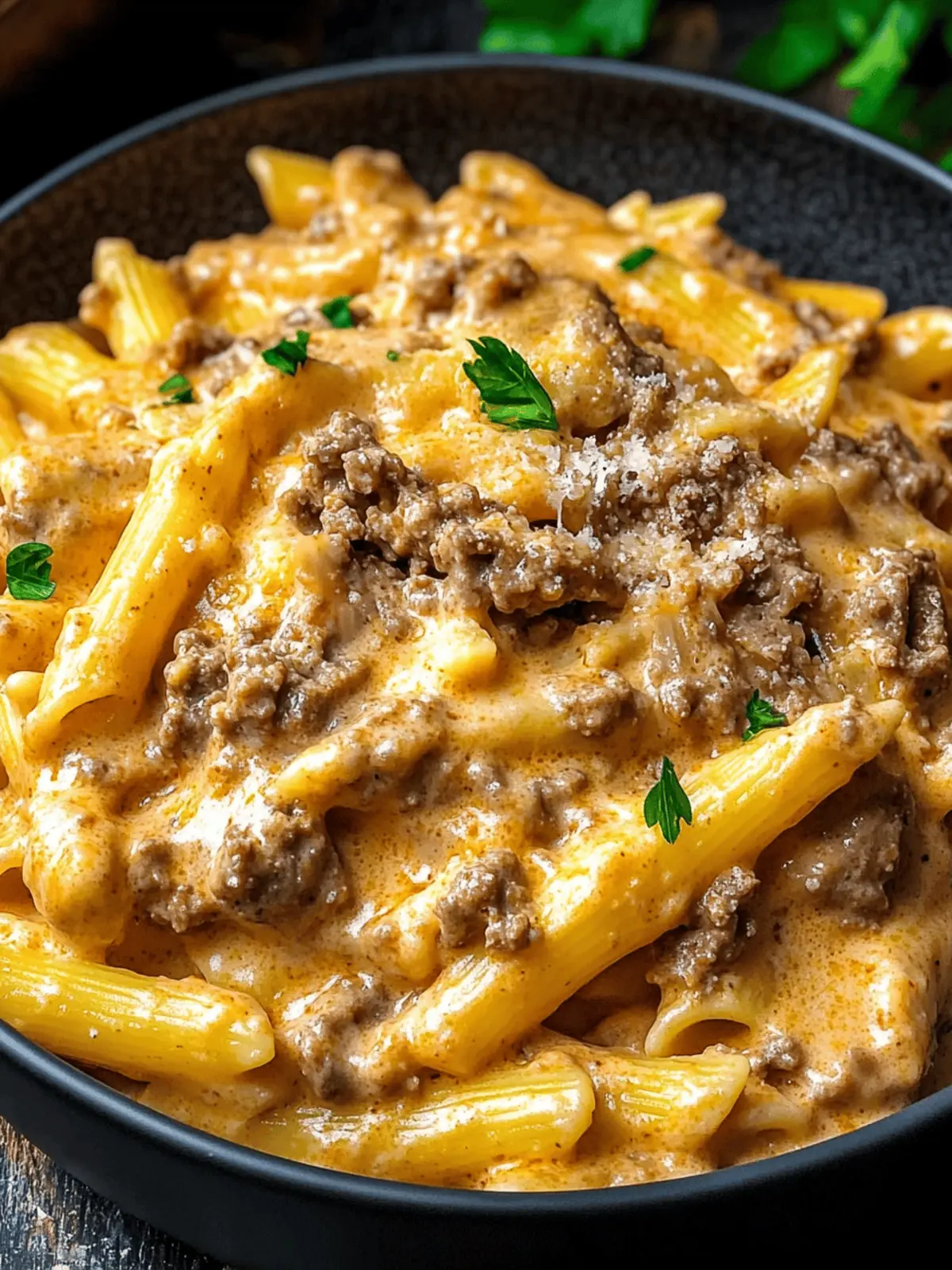 High Protein Creamy Beef Pasta Recipe for Quick Comfort Meals 2 High Protein Creamy Beef Pasta Recipe
