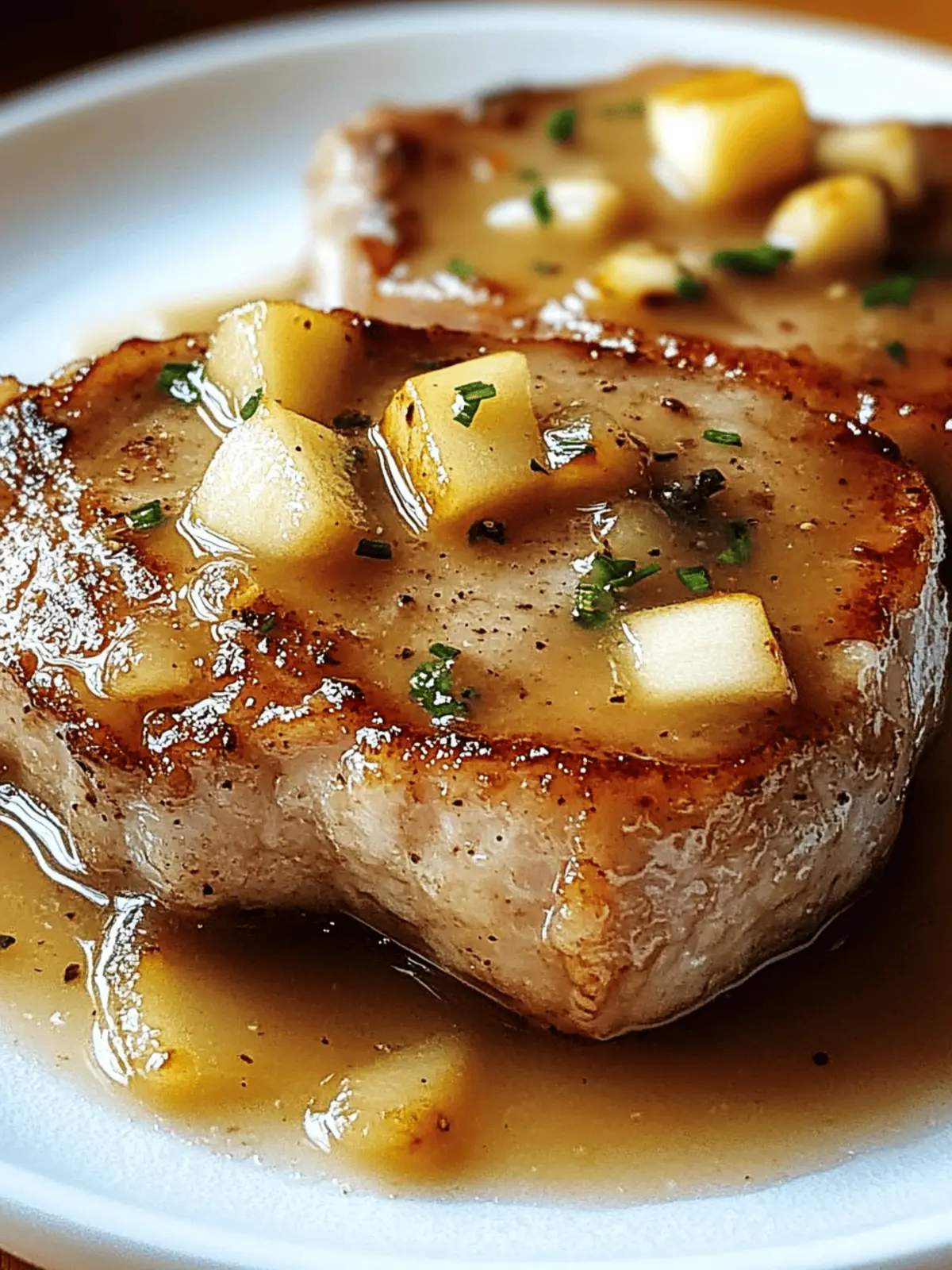 Delicious Juicy Pork Chops with Apple Sauce Ready in 30 Minutes 2 Juicy Pork Chops with Apple Sauce