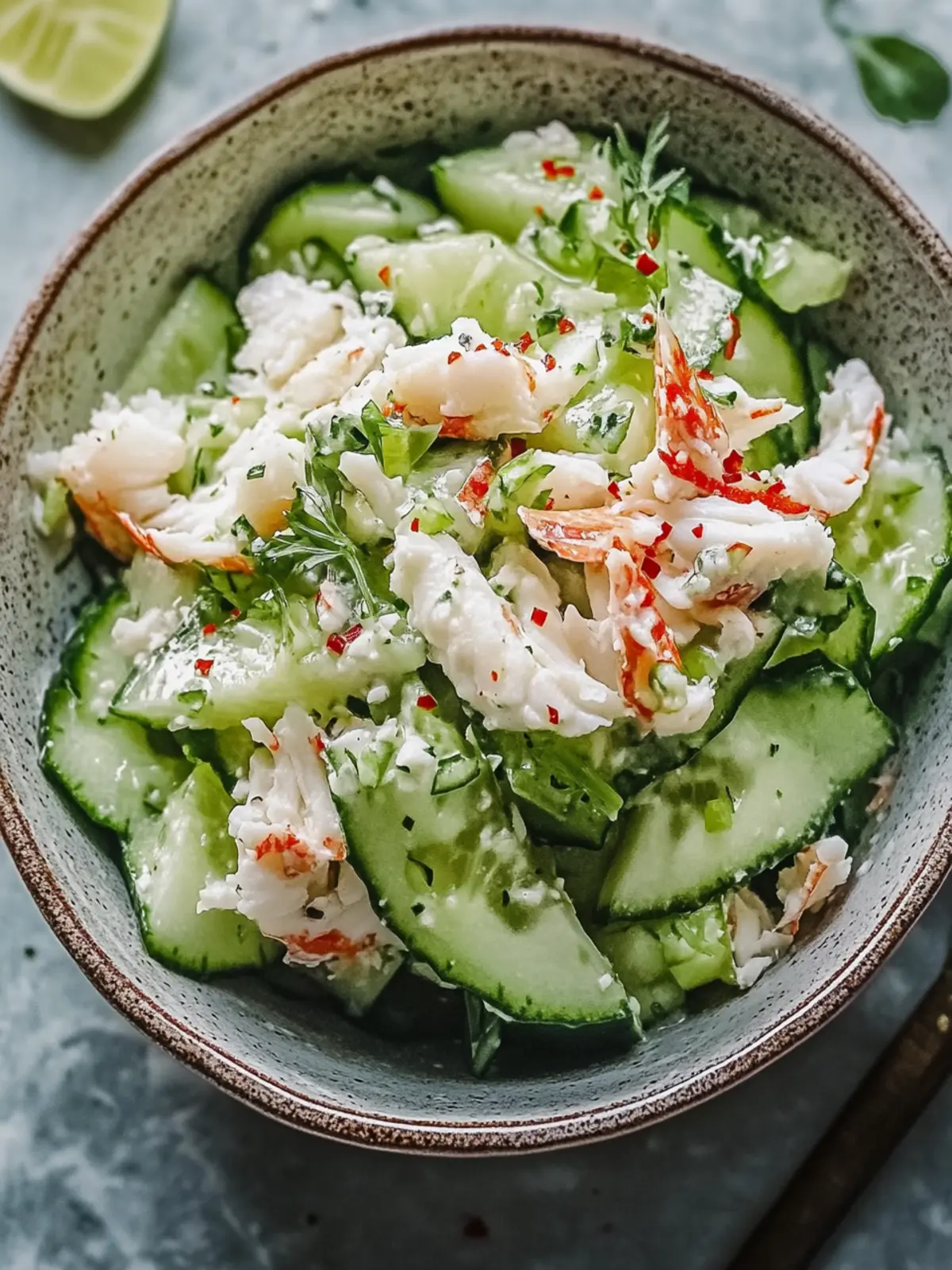 Zesty Cucumber Salad with Crab Meat for a Refreshing Meal 4 Cucumber Salad with Crab Meat