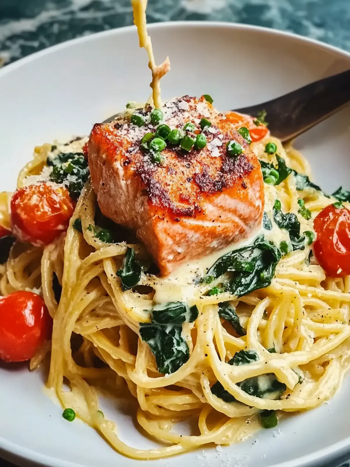 Healthy & Creamy Tuscan Salmon Pasta in 25 Minutes 4 Healthy & Creamy Tuscan Salmon Pasta