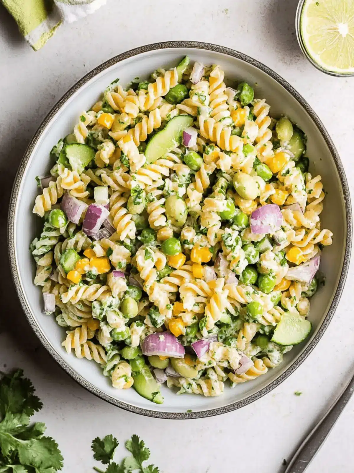 Fresh & Healthy Cilantro Lime Pasta Salad You'll Love 2 Fresh & Healthy Cilantro Lime Pasta Salad