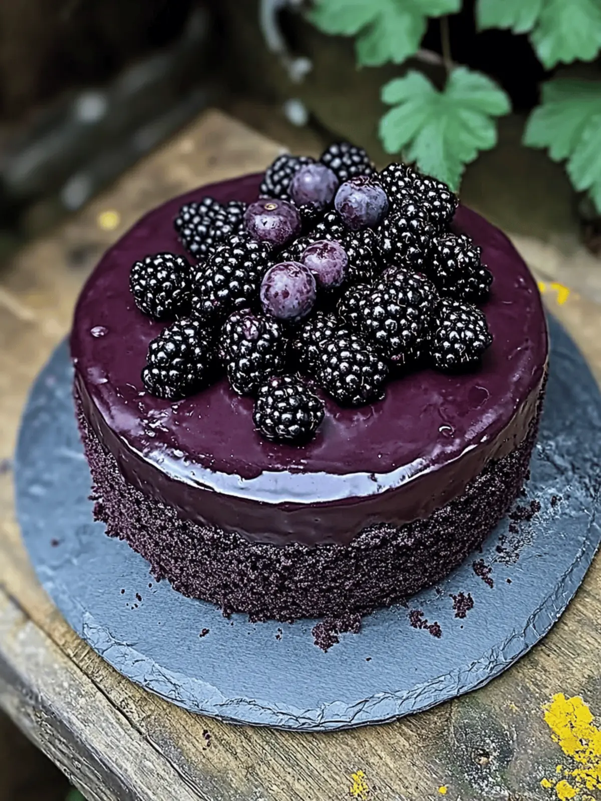 Indulge in Blackberry Velvet Gothic Cake: A Rich Delight 3 Blackberry Velvet Gothic Cake