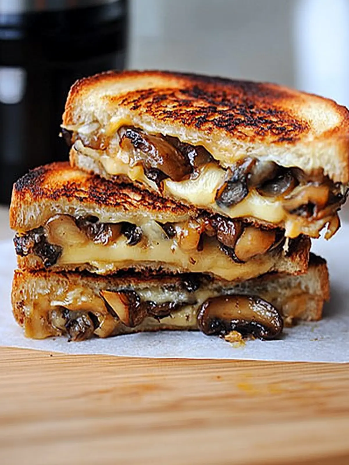 Gouda Grilled Cheese with Roasted Mushrooms & Onions Bliss 2 Gouda Grilled Cheese with Roasted Mushrooms & Onions