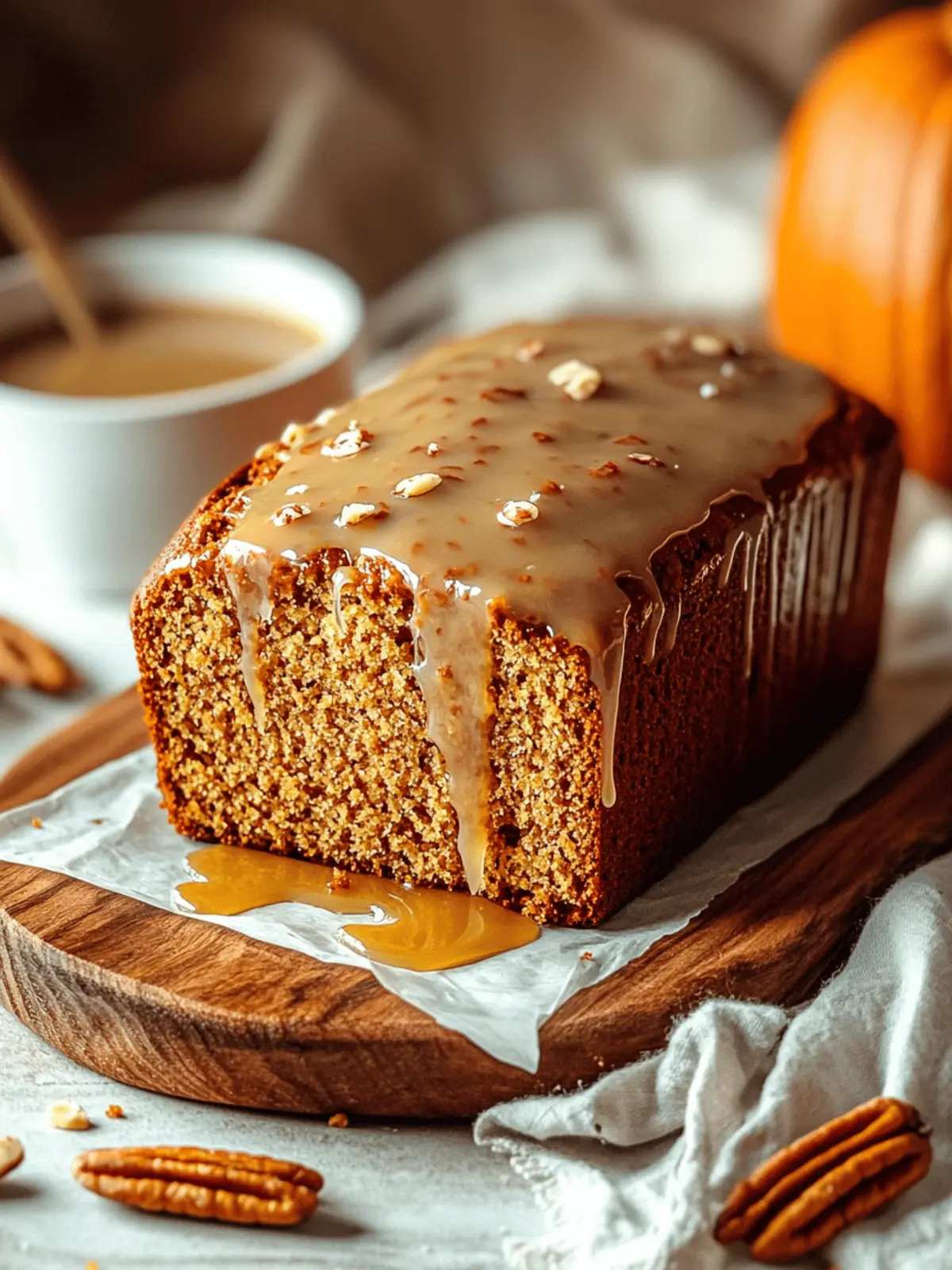 Irresistible Brown Butter Pumpkin Bread with Salted Maple Glaze 2 Brown Butter Pumpkin Bread with a Salted Maple Glaze