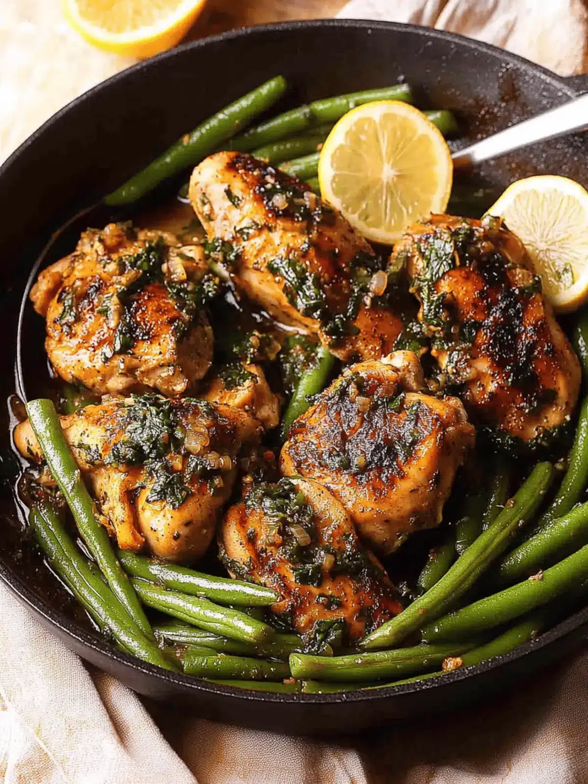 Lemon Garlic Butter Chicken and Green Beans in 30 Minutes 3 Lemon Garlic Butter Chicken and Green Beans