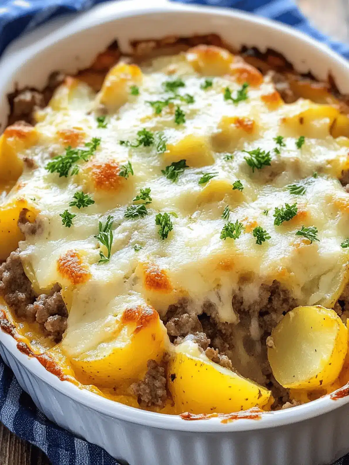 Cheesy Hamburger Potato Casserole for Cozy Family Nights 3 Cheesy Hamburger Potato Casserole