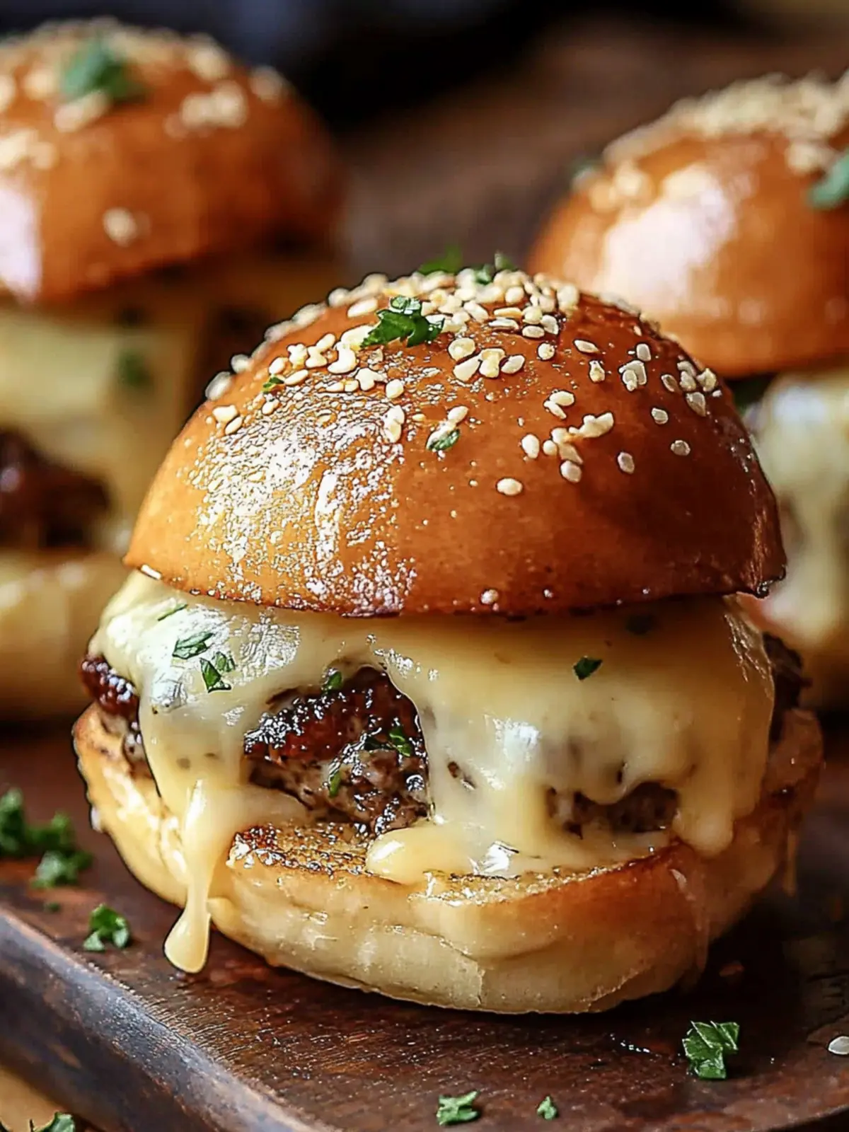 Garlic Parmesan Cheeseburger Bombs: Perfect Party Pleaser! 4 Garlic Parmesan Cheeseburger Bombs