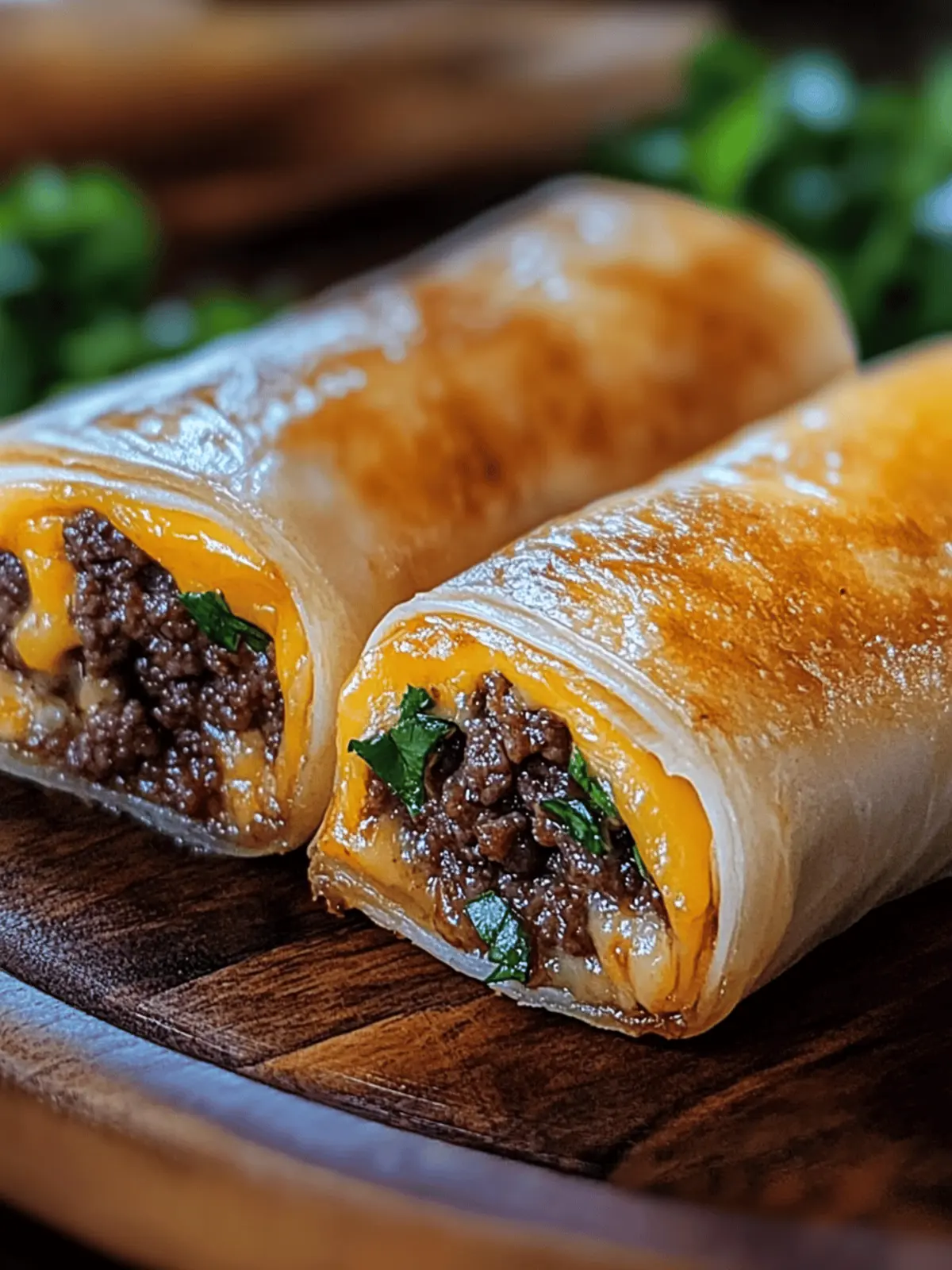 Savory Garlic Butter Beef Cheeseburger Rollups for Easy Snacking 4 Garlic Butter Beef Cheeseburger Rollups