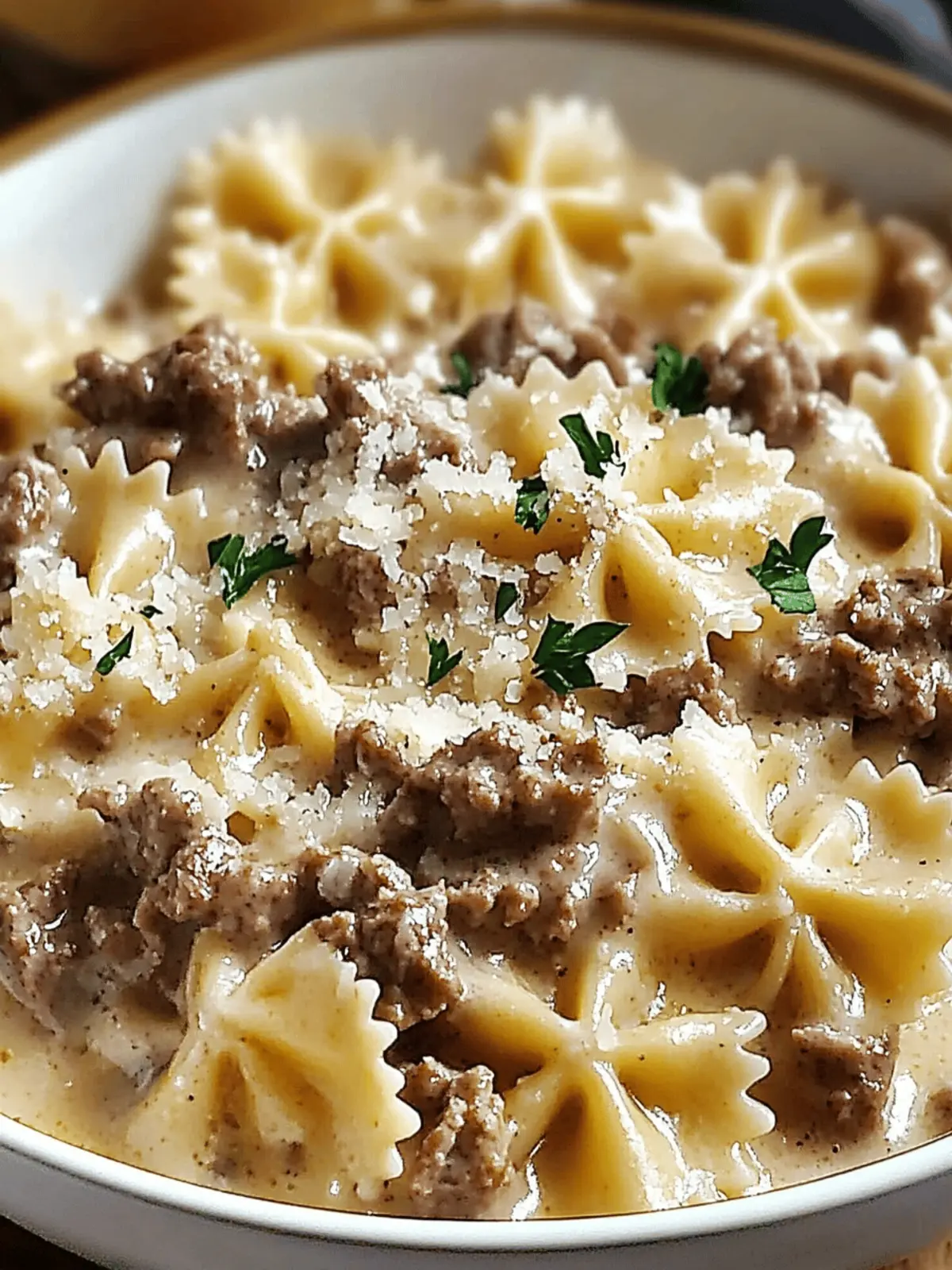 Creamy Parmesan Garlic Beef Bowtie Pasta for Cozy Nights 4 Creamy Parmesan Garlic Beef Bowtie Pasta