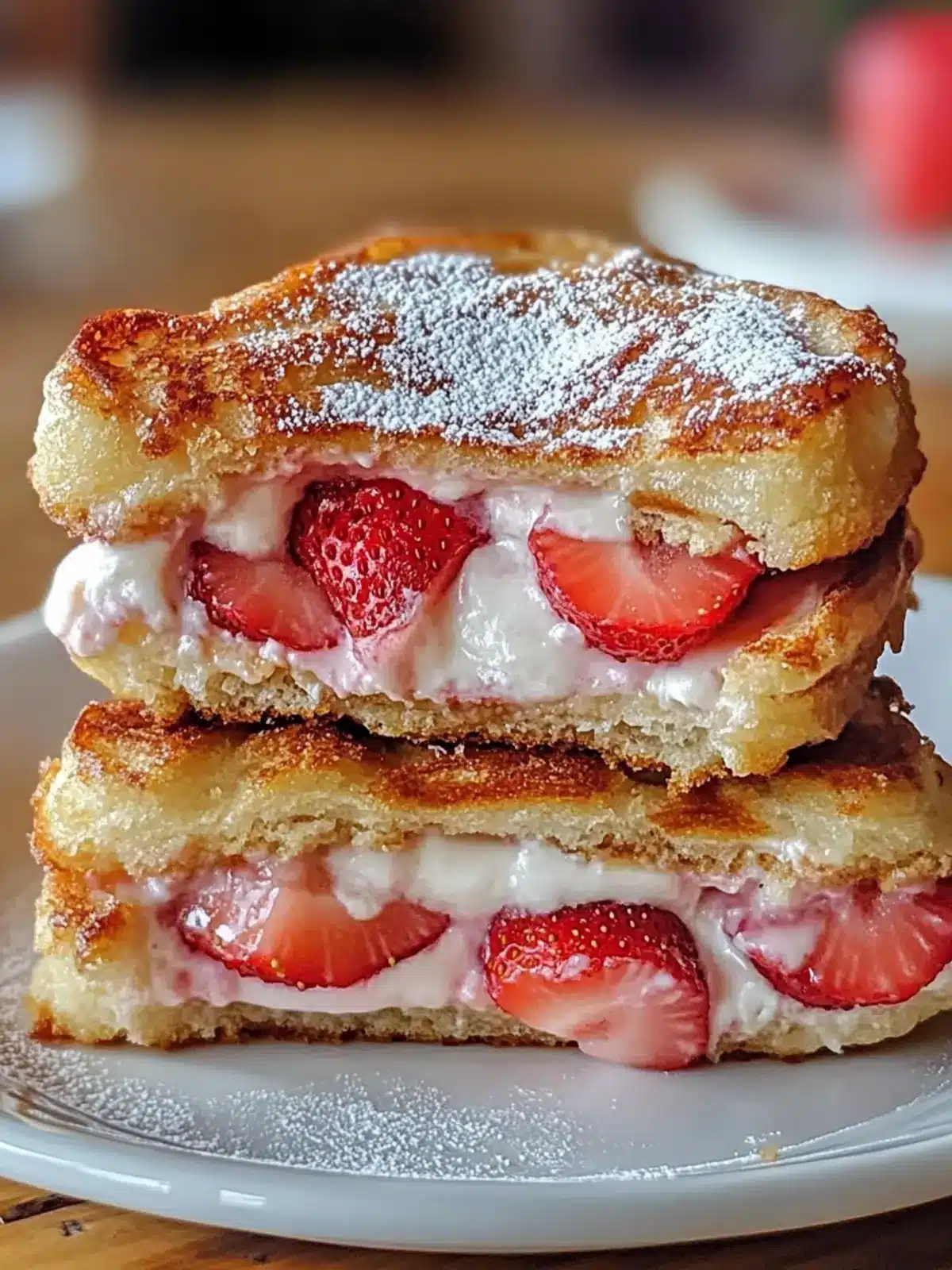 Fried Strawberry Cheesecake Sandwiches: Your New Favorite Indulgence 3 Fried Strawberry Cheesecake Sandwiches