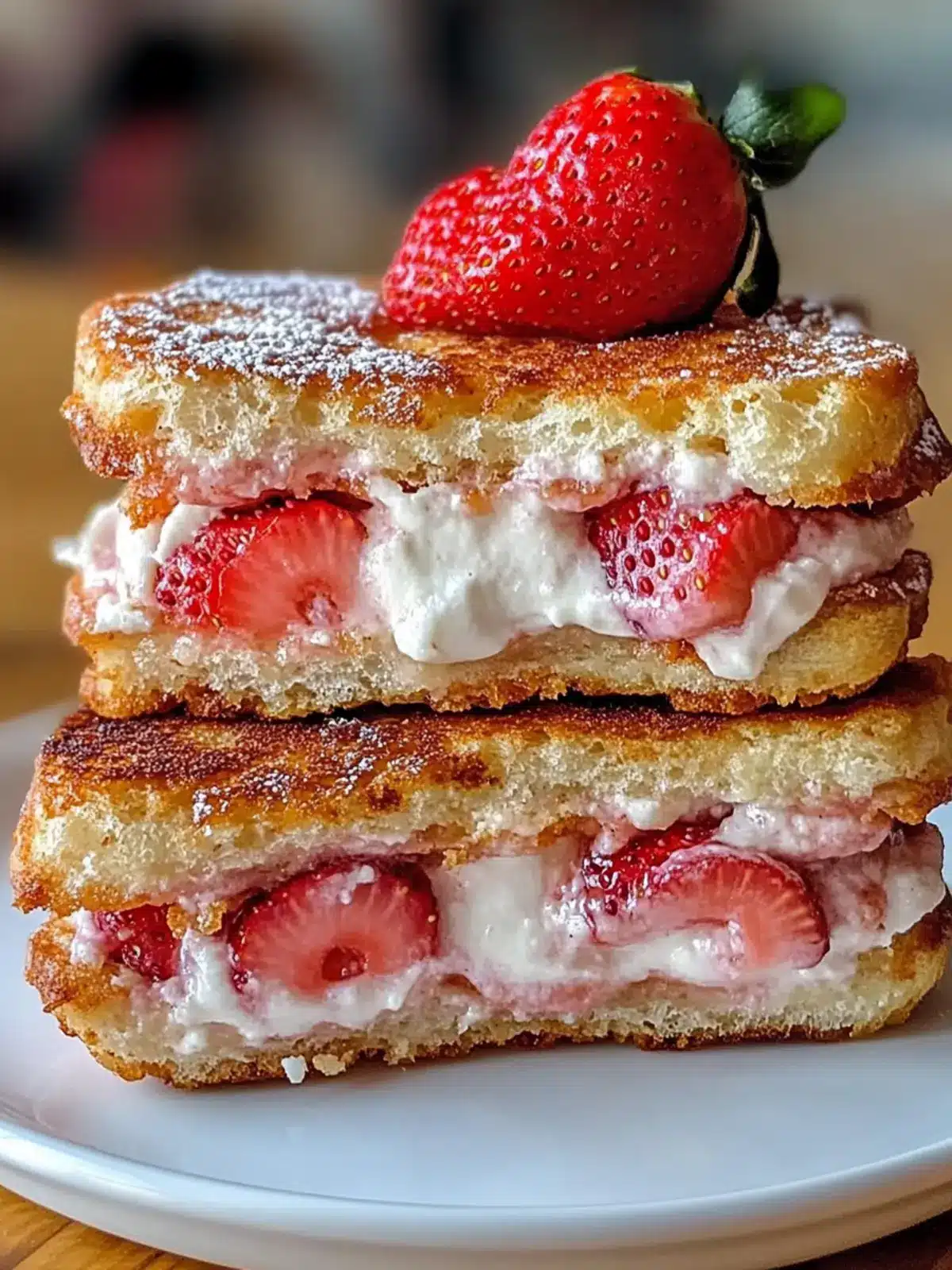 Fried Strawberry Cheesecake Sandwiches: Your New Favorite Indulgence 4 Fried Strawberry Cheesecake Sandwiches