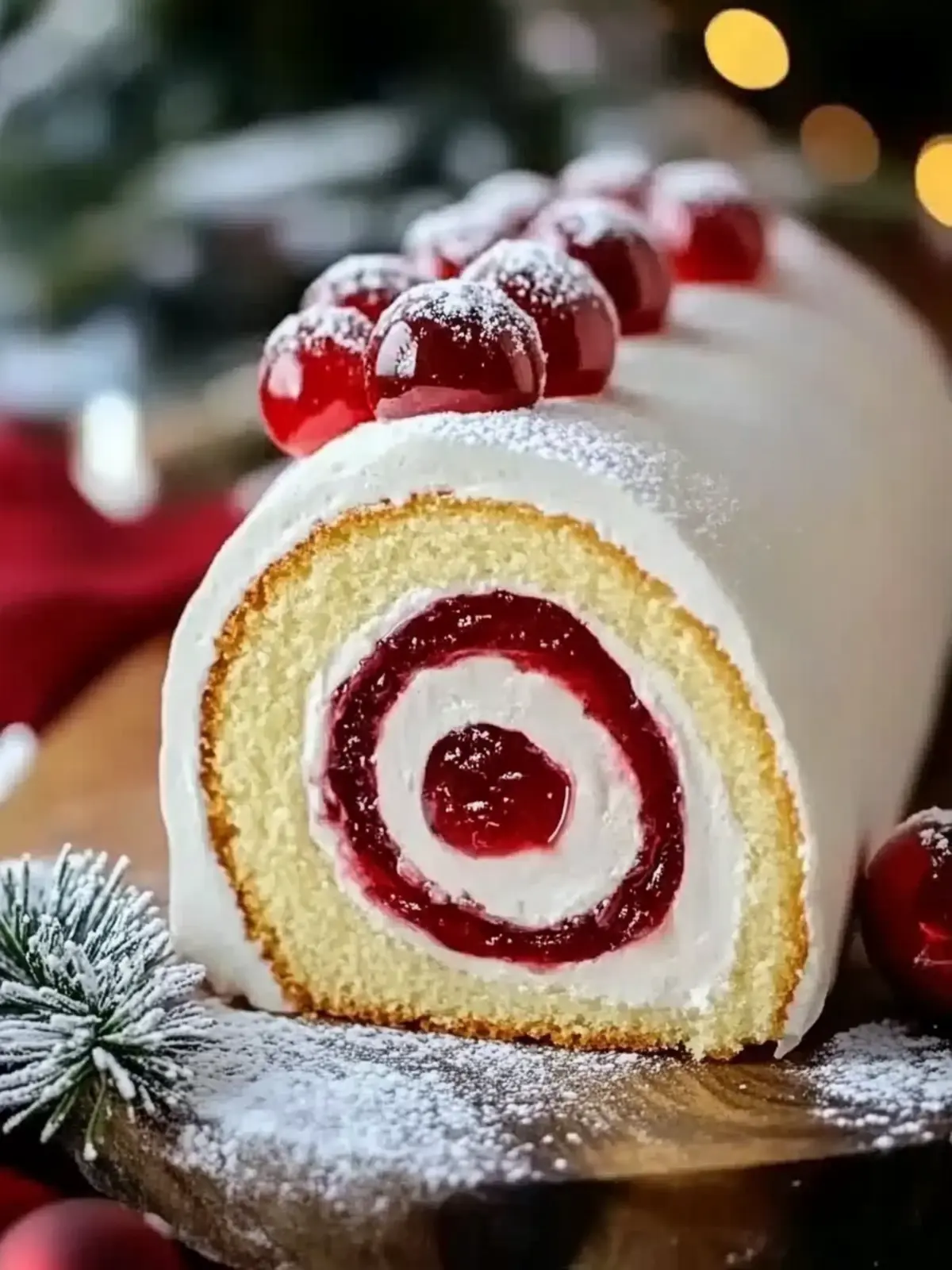 Delight in a Festive Christmas Vanilla Roll Cake Adventure 3 Christmas Vanilla Roll Cake