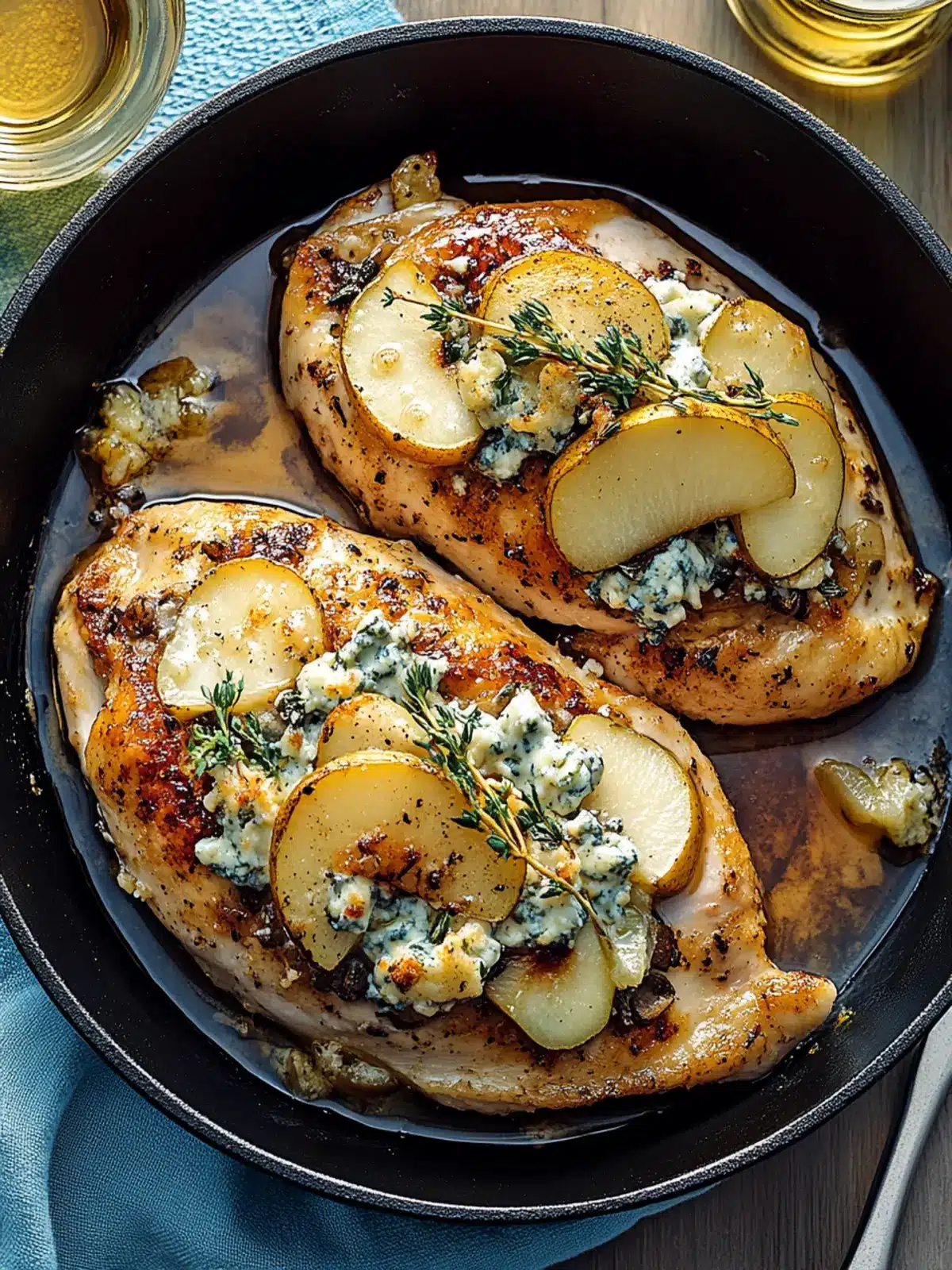 Chicken Stuffed with Pears and Cheese for a Savory Surprise 3 Chicken Stuffed with Pears and Cheese