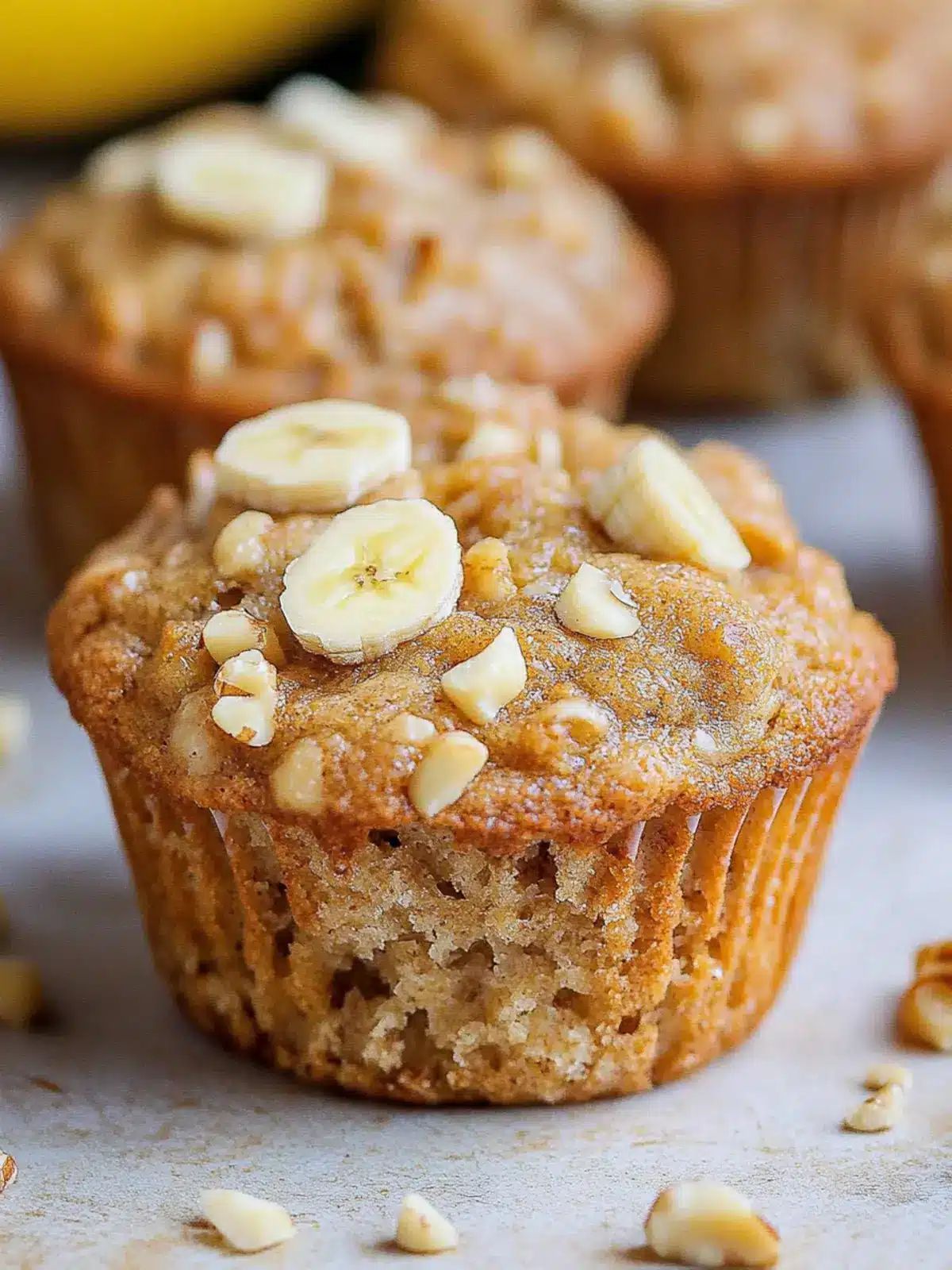 Deliciously Moist Banana Nut Muffins for a Quick Treat 3 Banana Nut Muffins