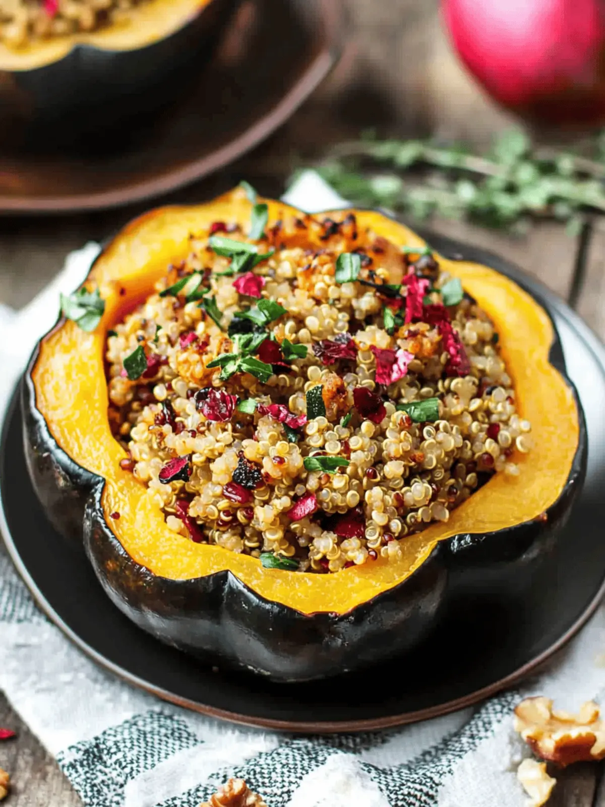Quinoa Stuffed Acorn Squash: Your New Autumn Favorite Recipe 4 Quinoa Stuffed Acorn Squash
