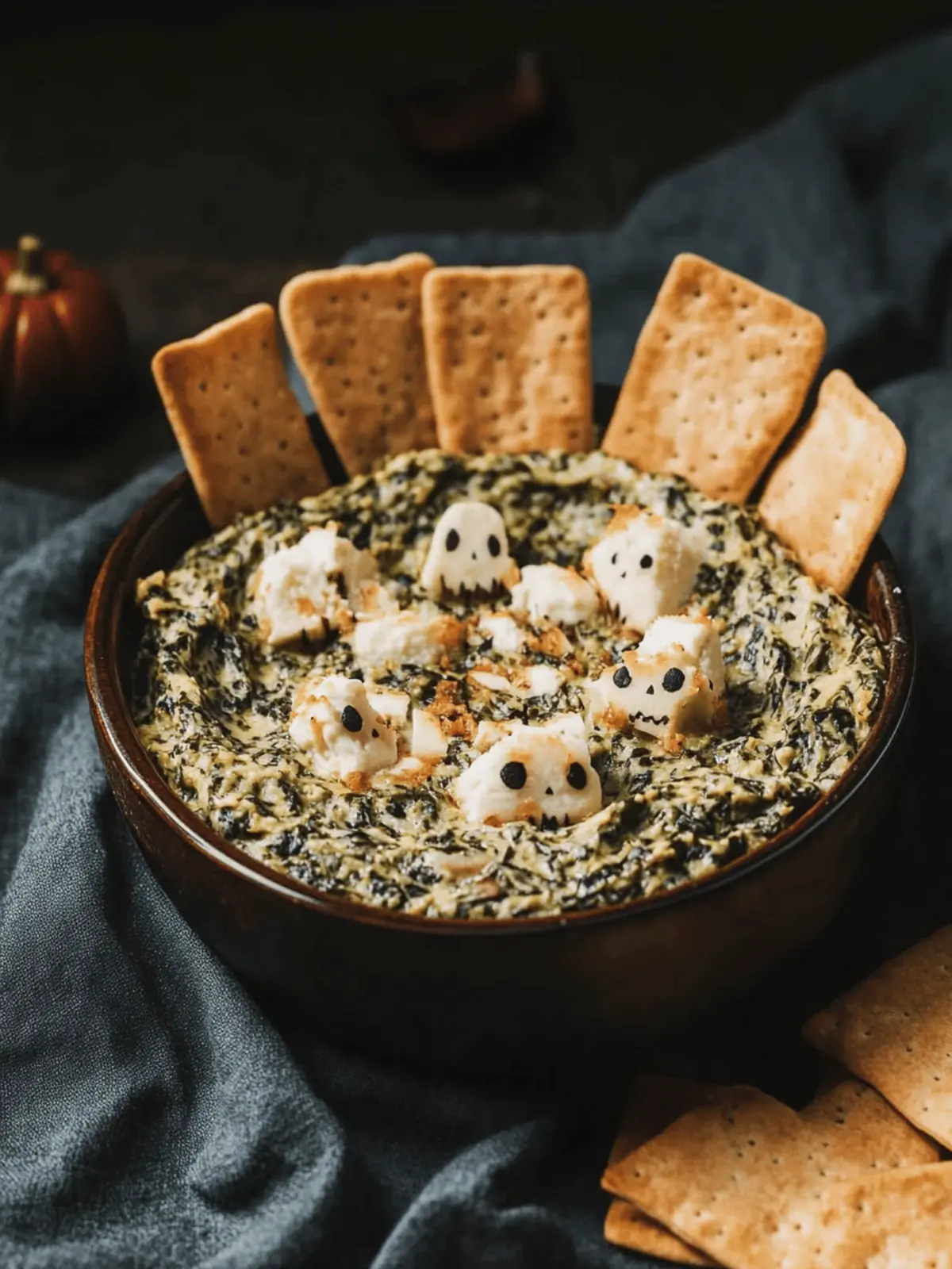 Spooky Halloween Graveyard Spinach Dip That's a Crowd-Pleaser 2 Spooky Halloween Graveyard Spinach Dip