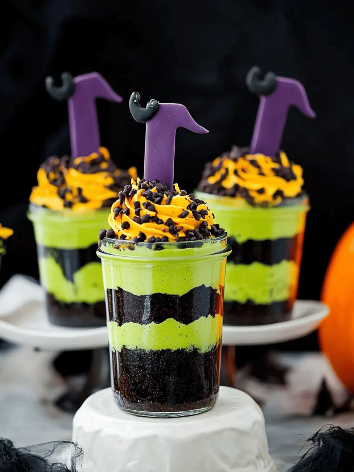 Witches' Brew Halloween Cake Jars to Enchant Your Party 3 Witches' Brew Halloween Cake Jars