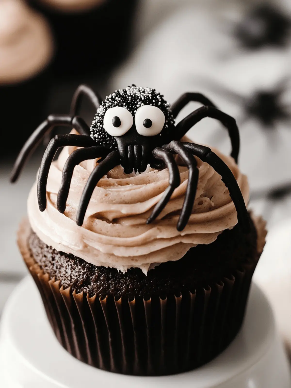 Deliciously Fun Spooky Spider Cupcakes for Halloween! 2 Spooky Spider Cupcakes