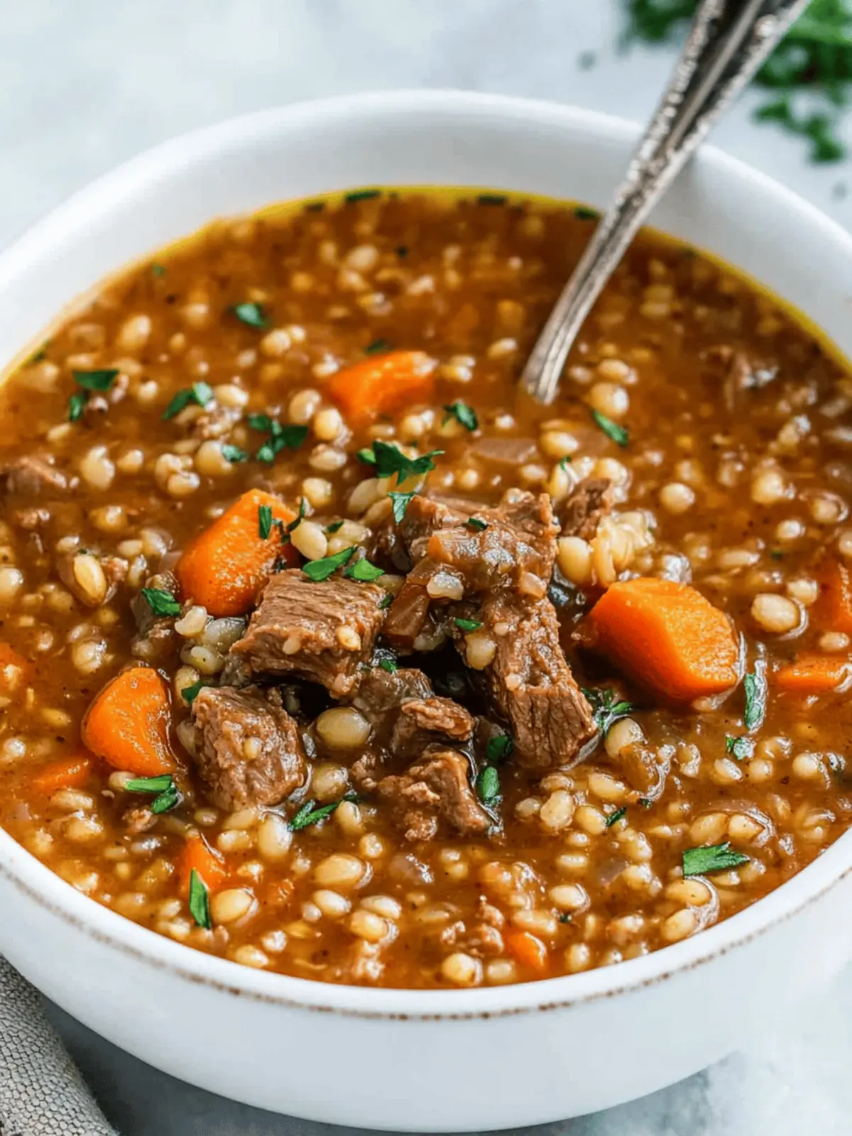 Hearty Beef Barley Soup for Ultimate Cozy Comfort 3 Beef Barley Soup