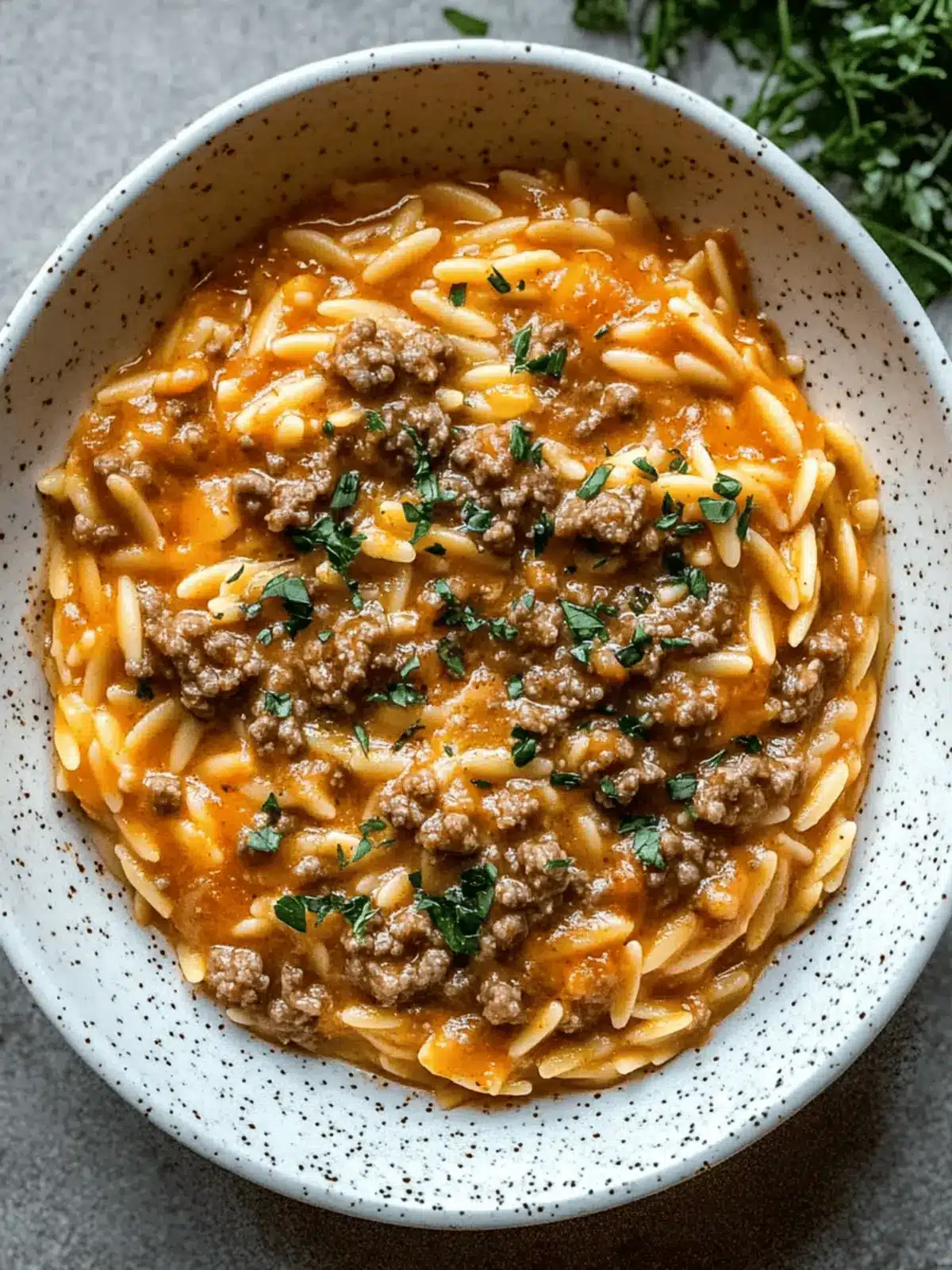 Creamy Ground Beef Orzo with Tomato Sauce for Cozy Nights 4 Ground Beef Orzo with Tomato Cream Sauce