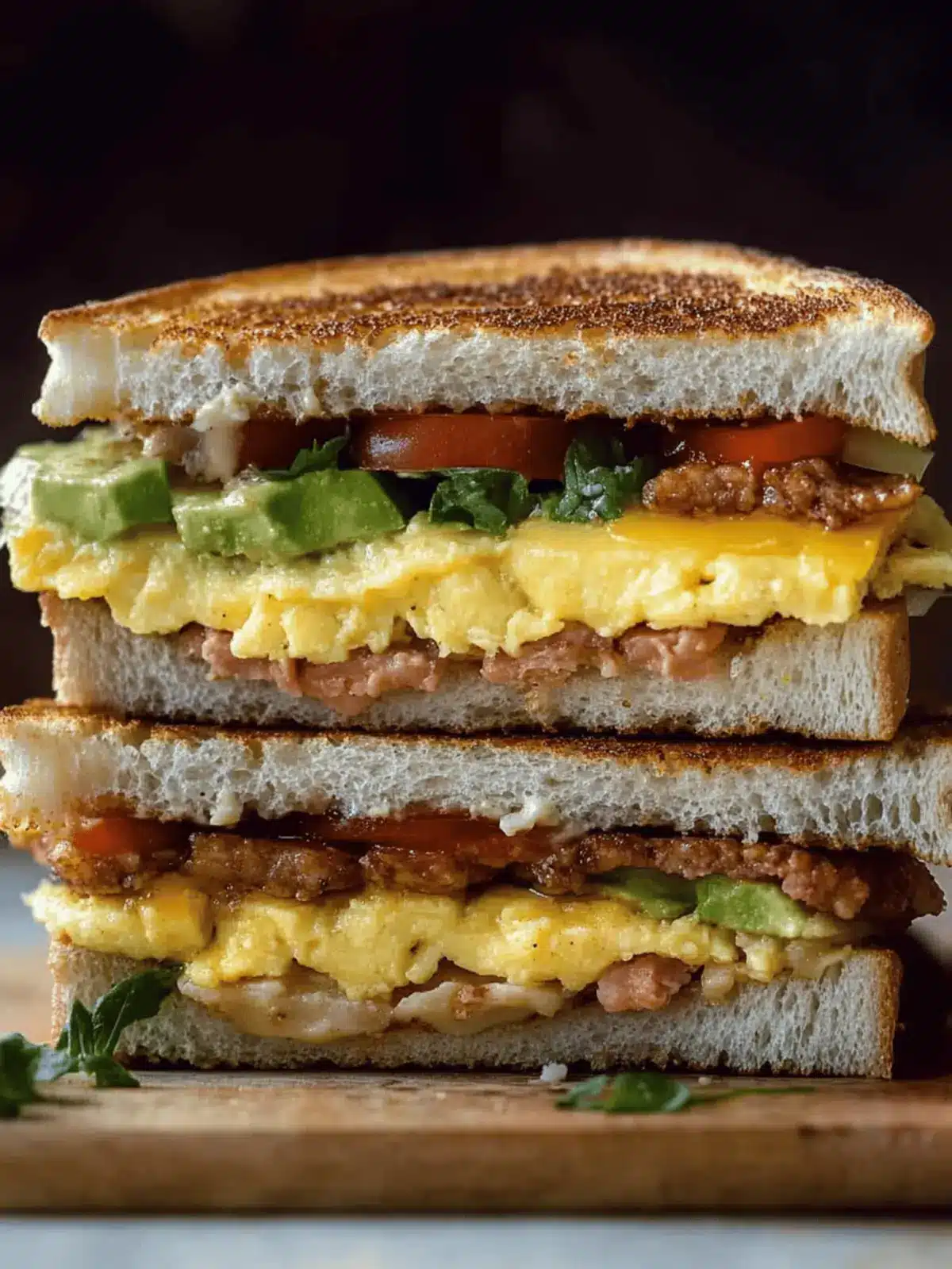 Ultimate Breakfast Club Sandwich: A Morning Delight! 2 Breakfast Club Sandwich