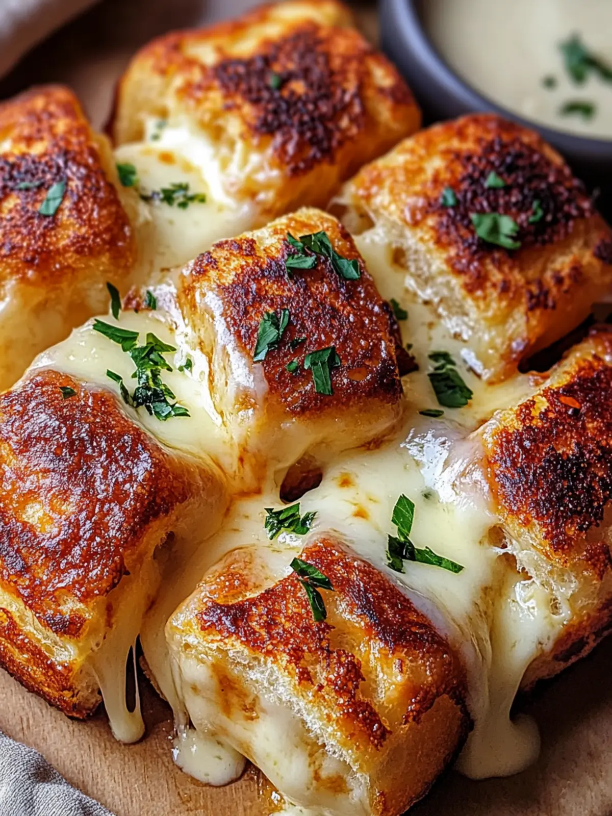 Melted Hawaiian Roll Cheese Pull for Ultimate Comfort Food Bliss 2 Melted Hawaiian Roll Cheese Pull