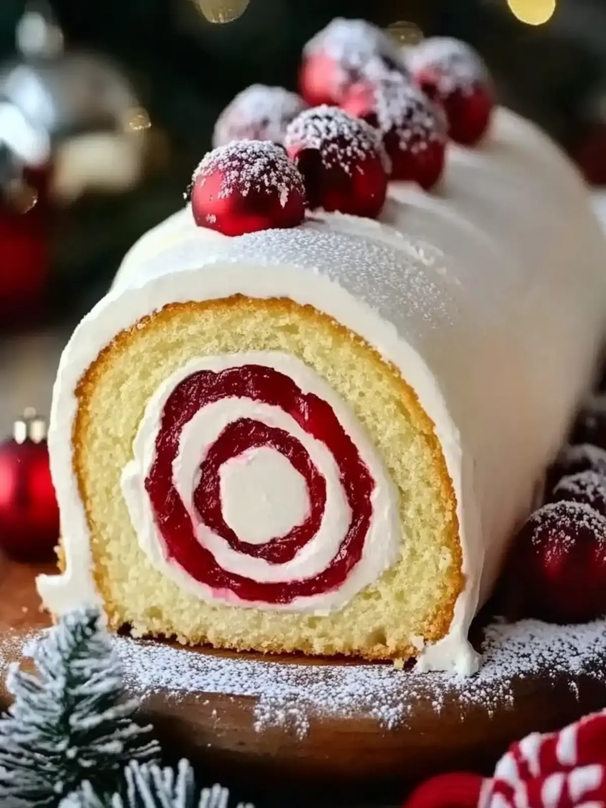 Delight in a Festive Christmas Vanilla Roll Cake Adventure 2 Christmas Vanilla Roll Cake