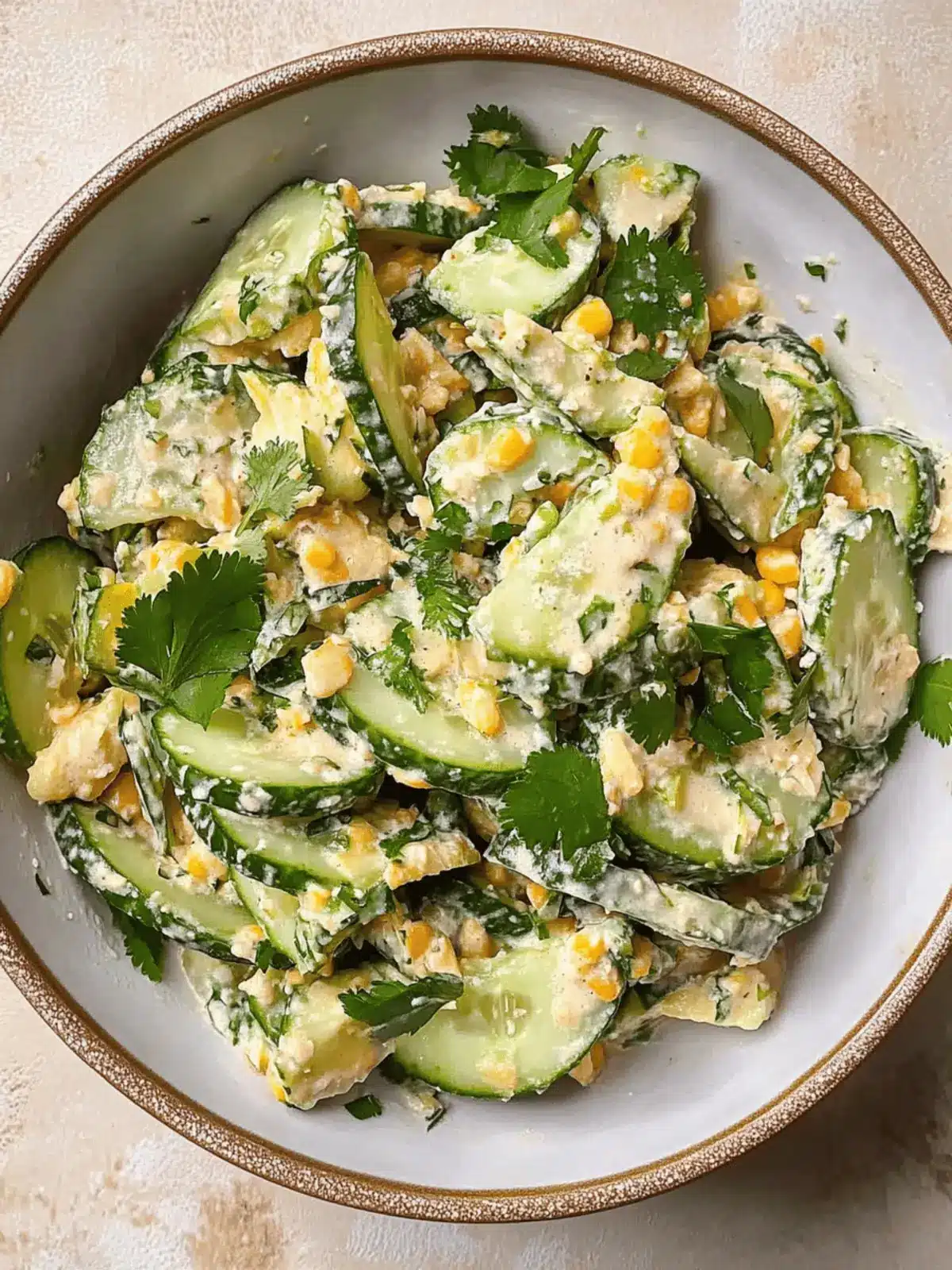 Delicious Mexican Cucumber Salad with Creamy Elote Twist 3 Mexican Cucumber Salad