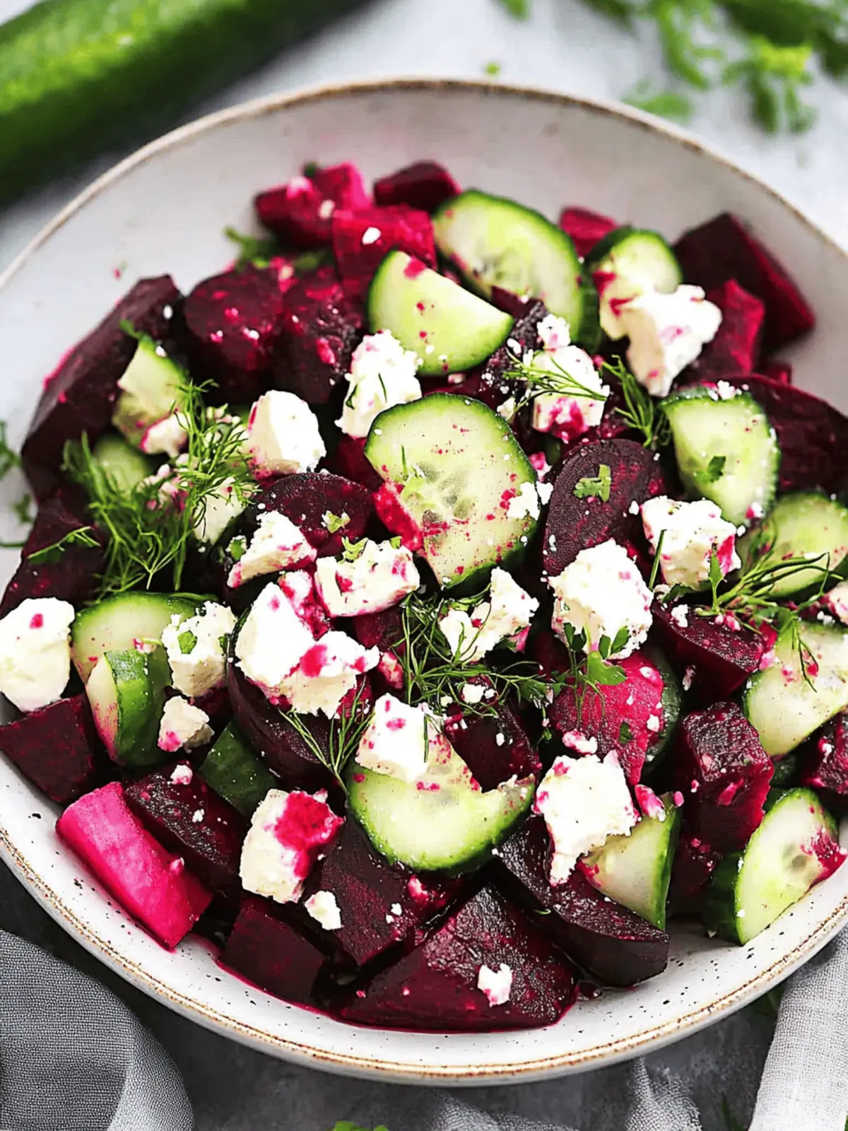 Vibrant Beet and Cucumber Salad with Zesty Dijon Twist 4 Beet and Cucumber Salad