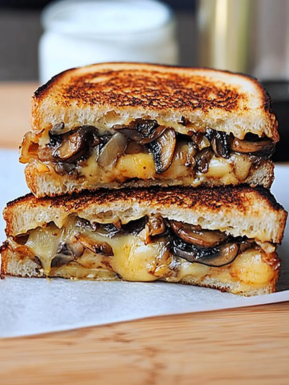 Gouda Grilled Cheese with Roasted Mushrooms & Onions Bliss 4 Gouda Grilled Cheese with Roasted Mushrooms & Onions