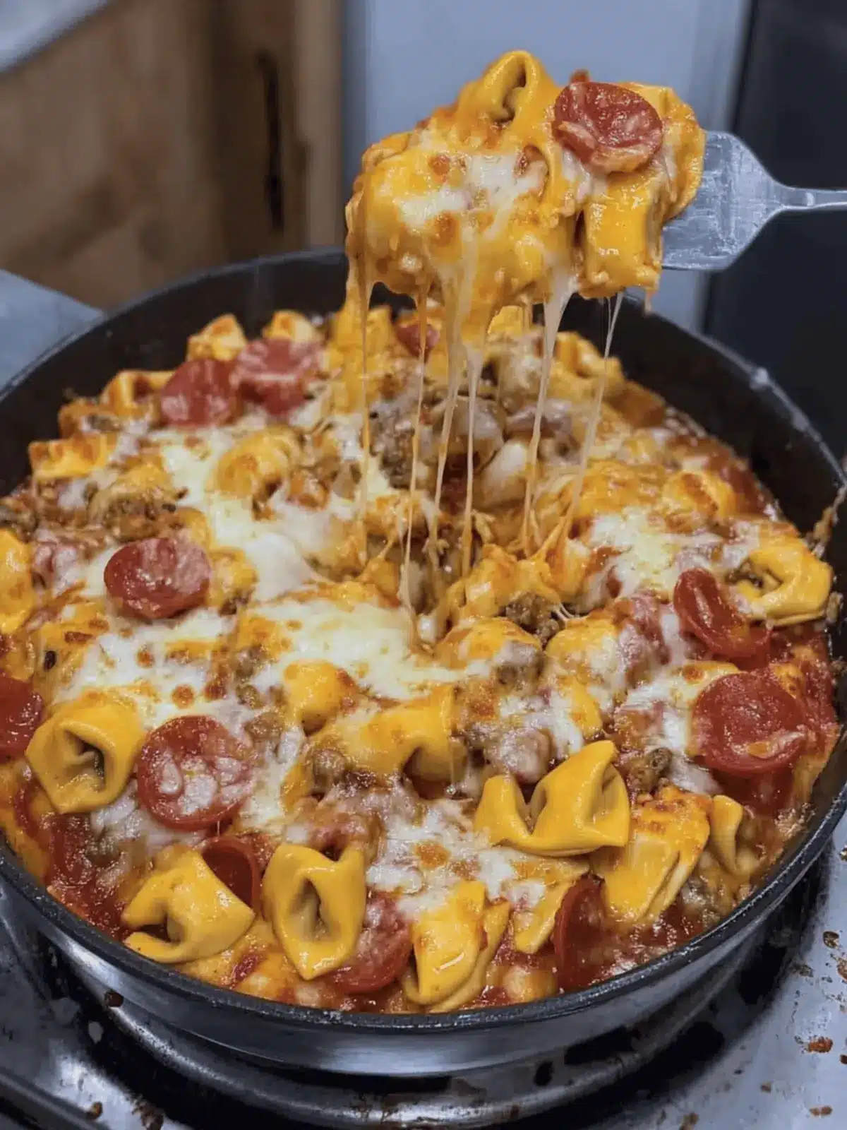Cheesy Pizza Tortellini: Your New One-Pan Comfort Food Crush 4 Cheesy Pizza Tortellini