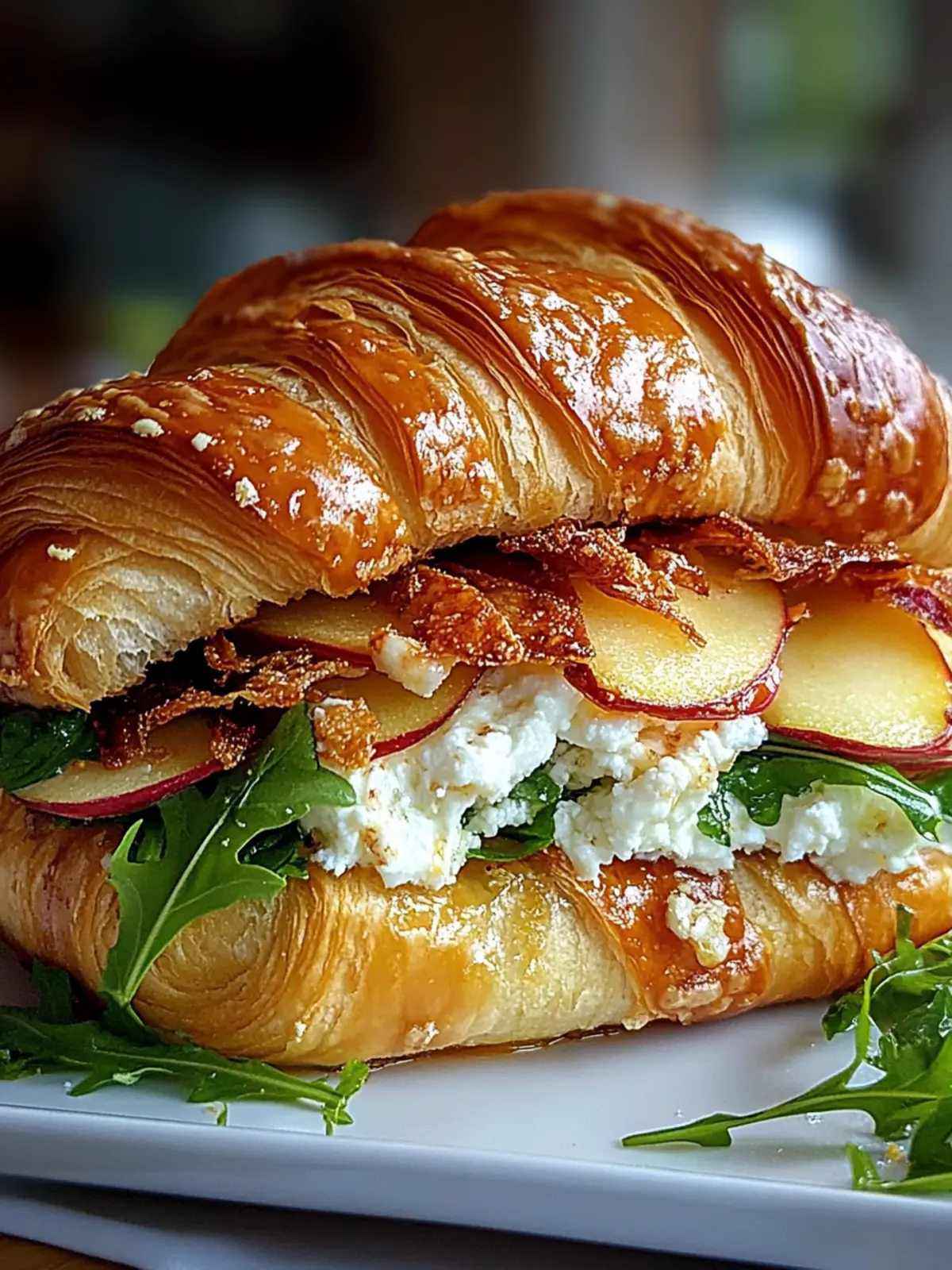 Delicious Apple & Goat Cheese Croissant Sandwich You ll Love 2 Apple & Goat Cheese Croissant Sandwich