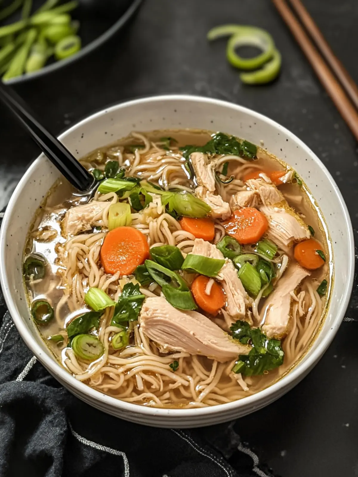 Aromatic Ginger Scallion Chicken Noodle Soup for Cozy Evenings 4 Aromatic Ginger Scallion Chicken Noodle Soup
