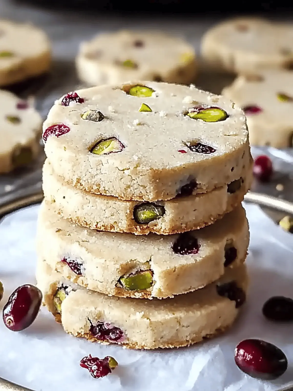 Cranberry Pistachio Shortbread Cookies: A Holiday Classic! 3 Cranberry Pistachio Shortbread Cookies